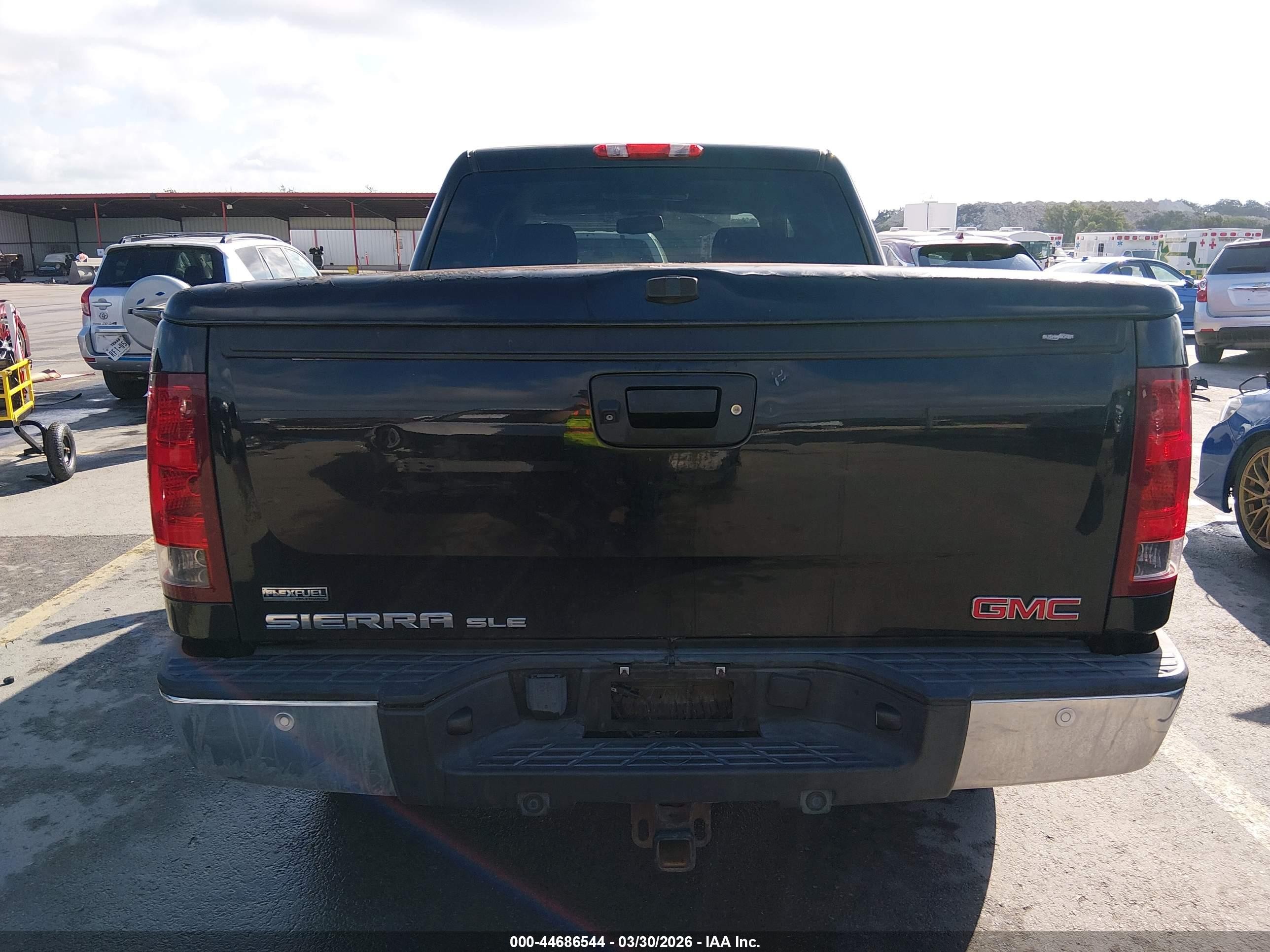 2011 Gmc Sierra 1500 Sle Black vin: 3GTP1VE07BG112407
