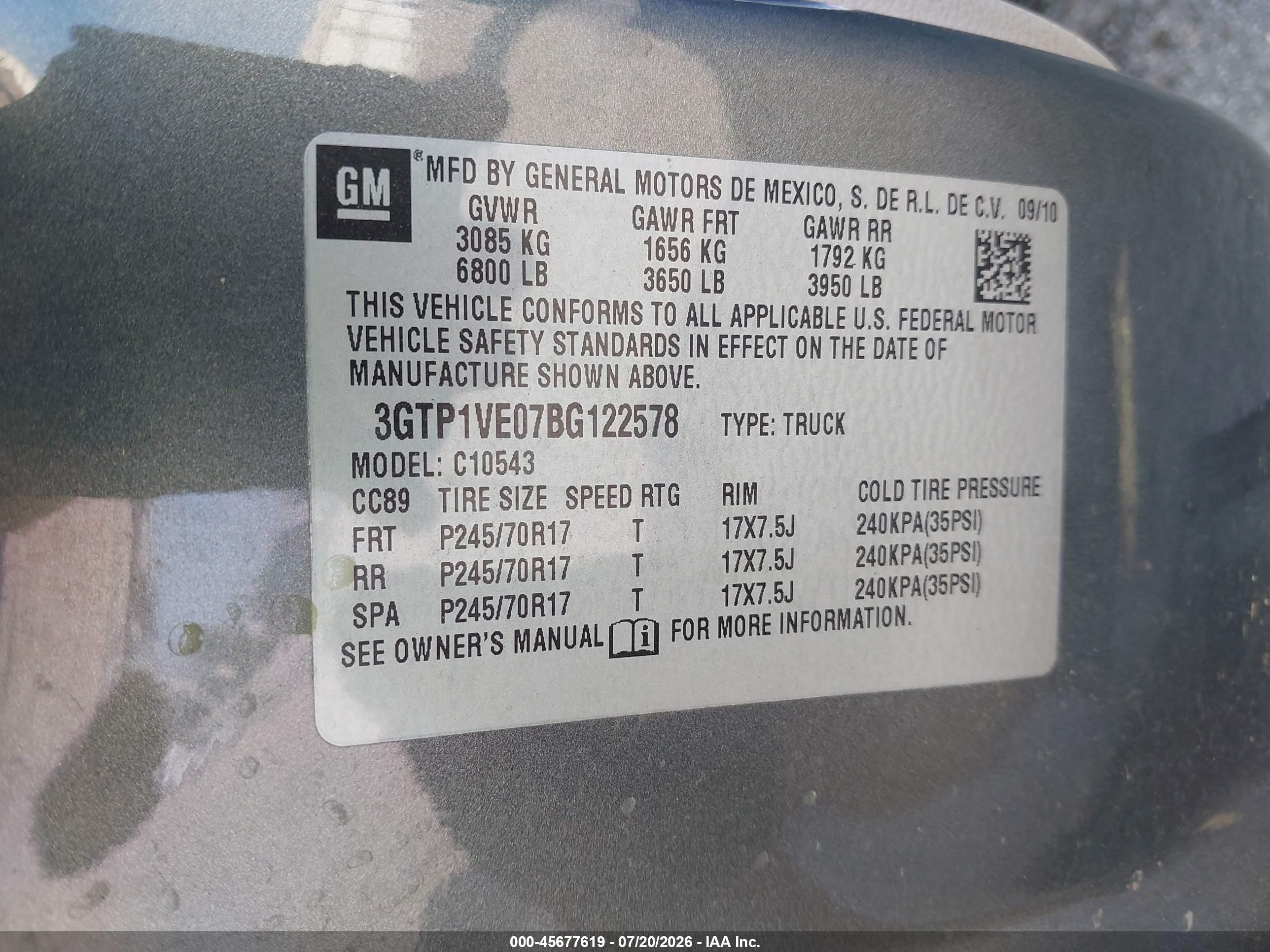 2011 Gmc Sierra 1500 Sle Gray vin: 3GTP1VE07BG122578