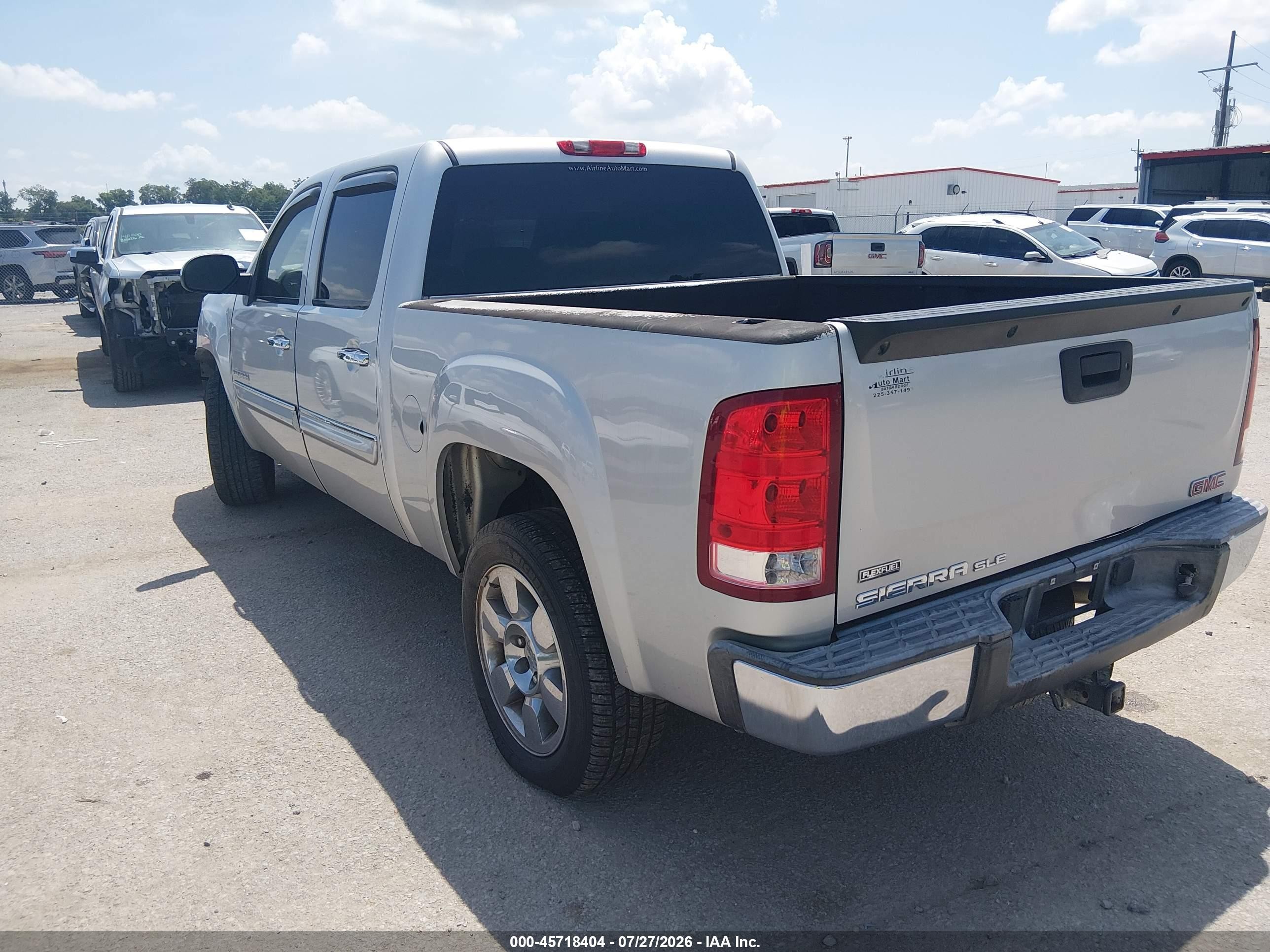 2011 Gmc Sierra 1500 Sle Silver vin: 3GTP1VE07BG219814