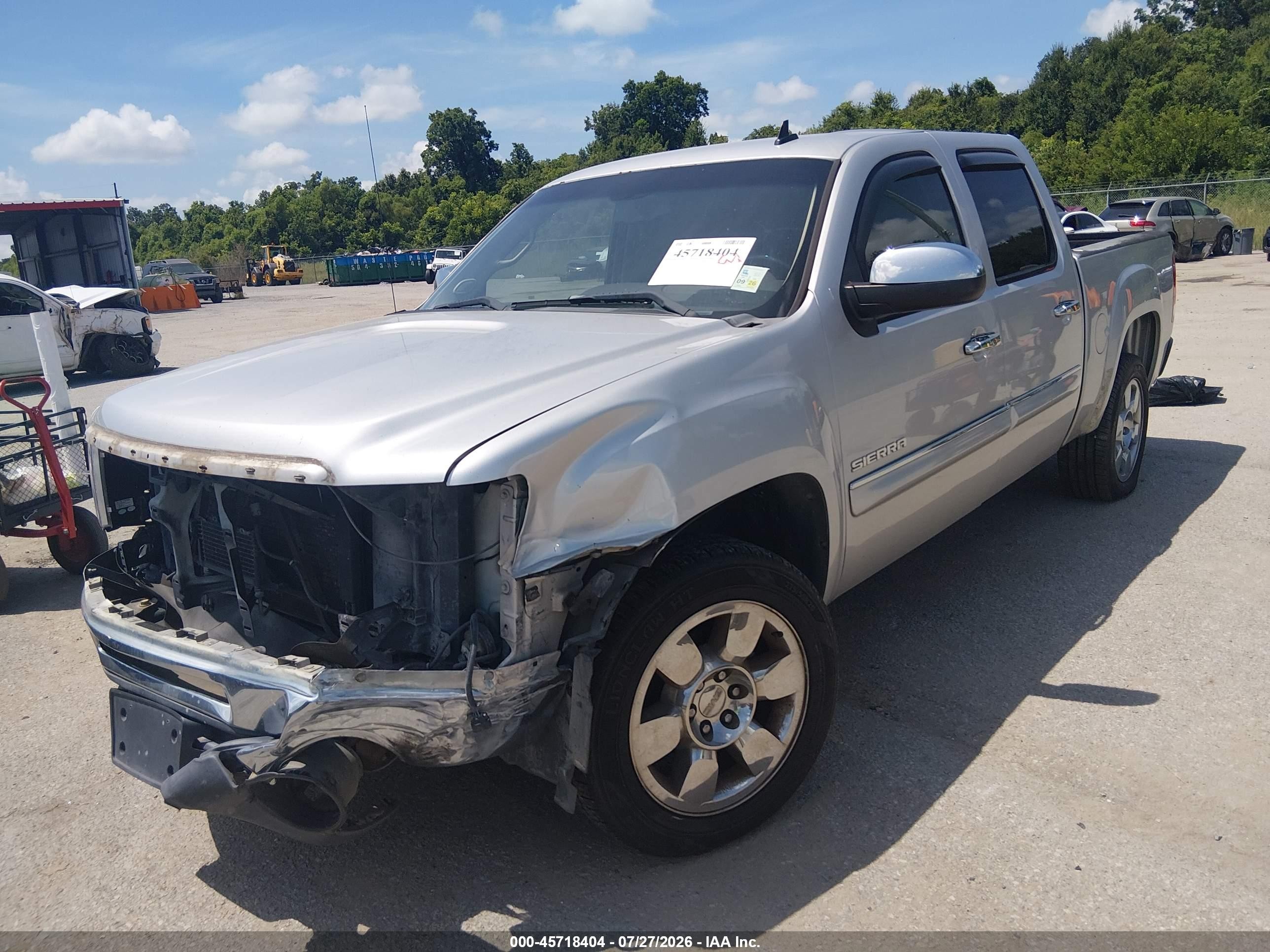 2011 Gmc Sierra 1500 Sle Silver vin: 3GTP1VE07BG219814