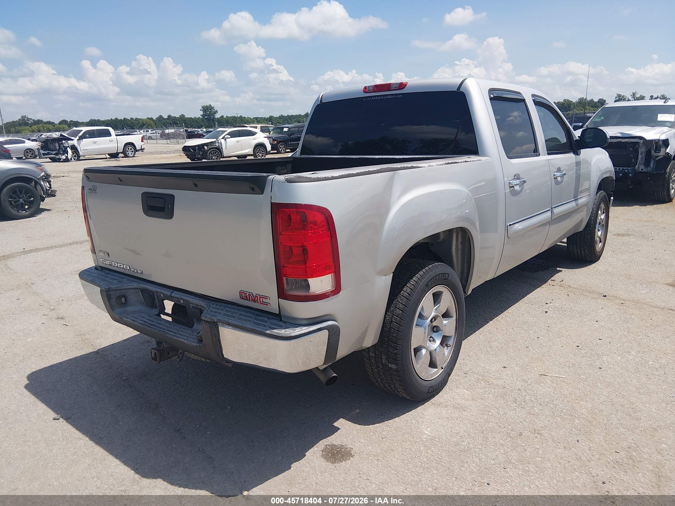 2011 Gmc Sierra 1500 Sle Silver vin: 3GTP1VE07BG219814