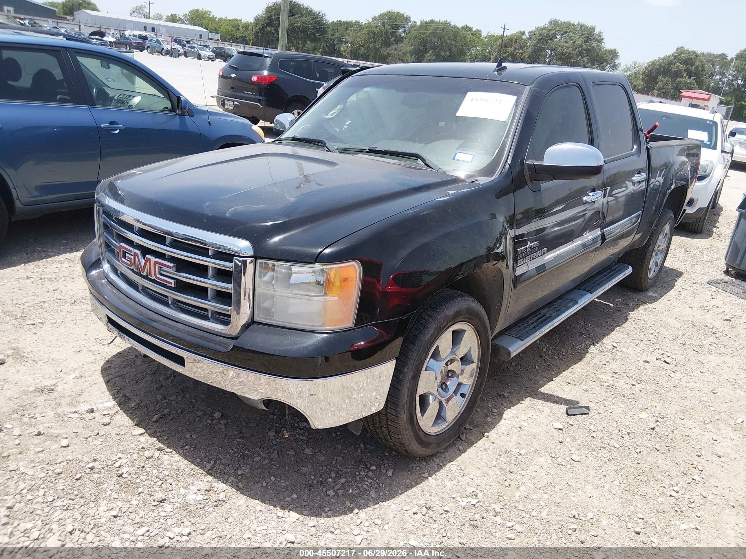 2011 Gmc Sierra 1500 Sle Black vin: 3GTP1VE07BG351570