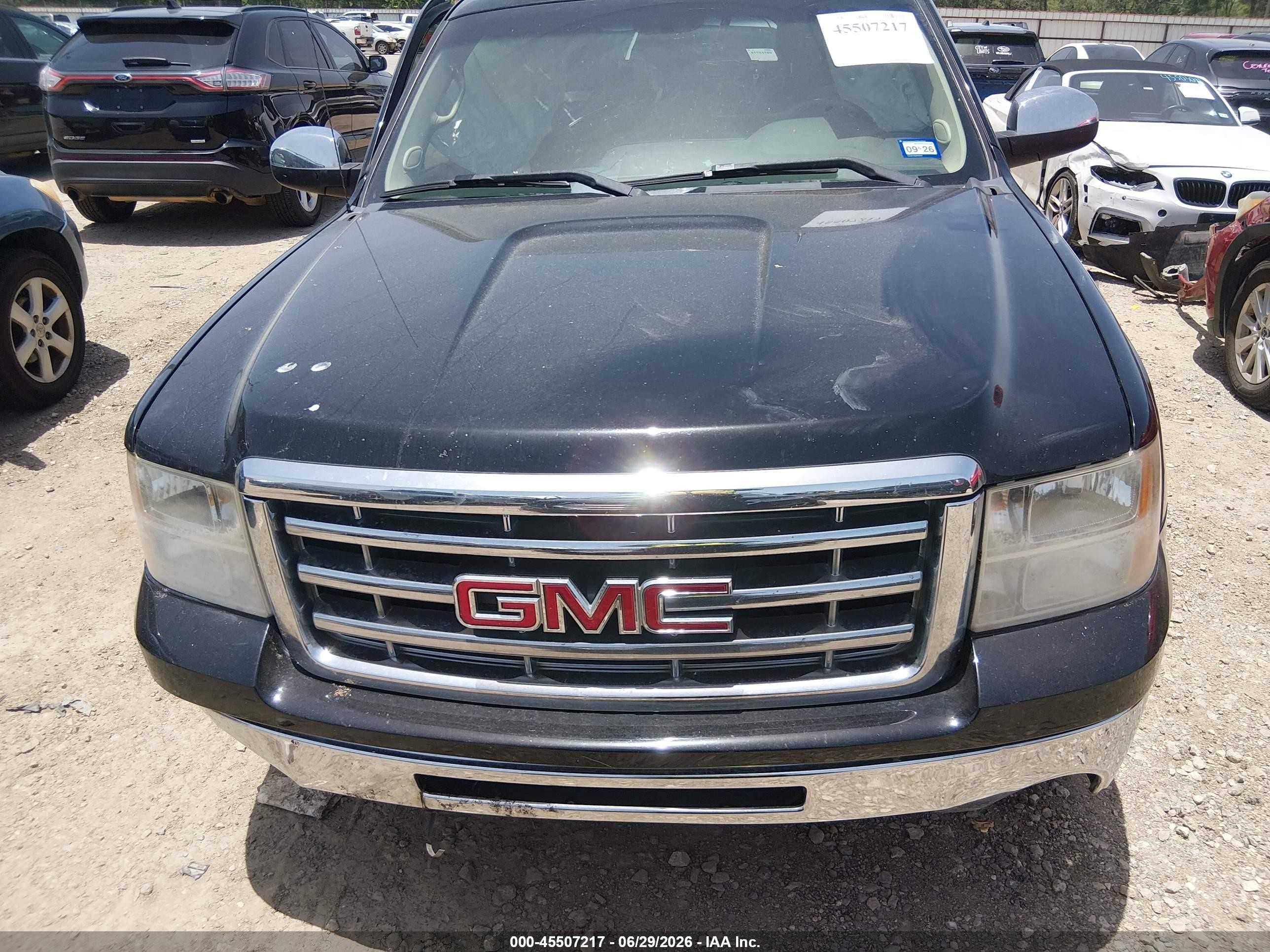 2011 Gmc Sierra 1500 Sle Black vin: 3GTP1VE07BG351570