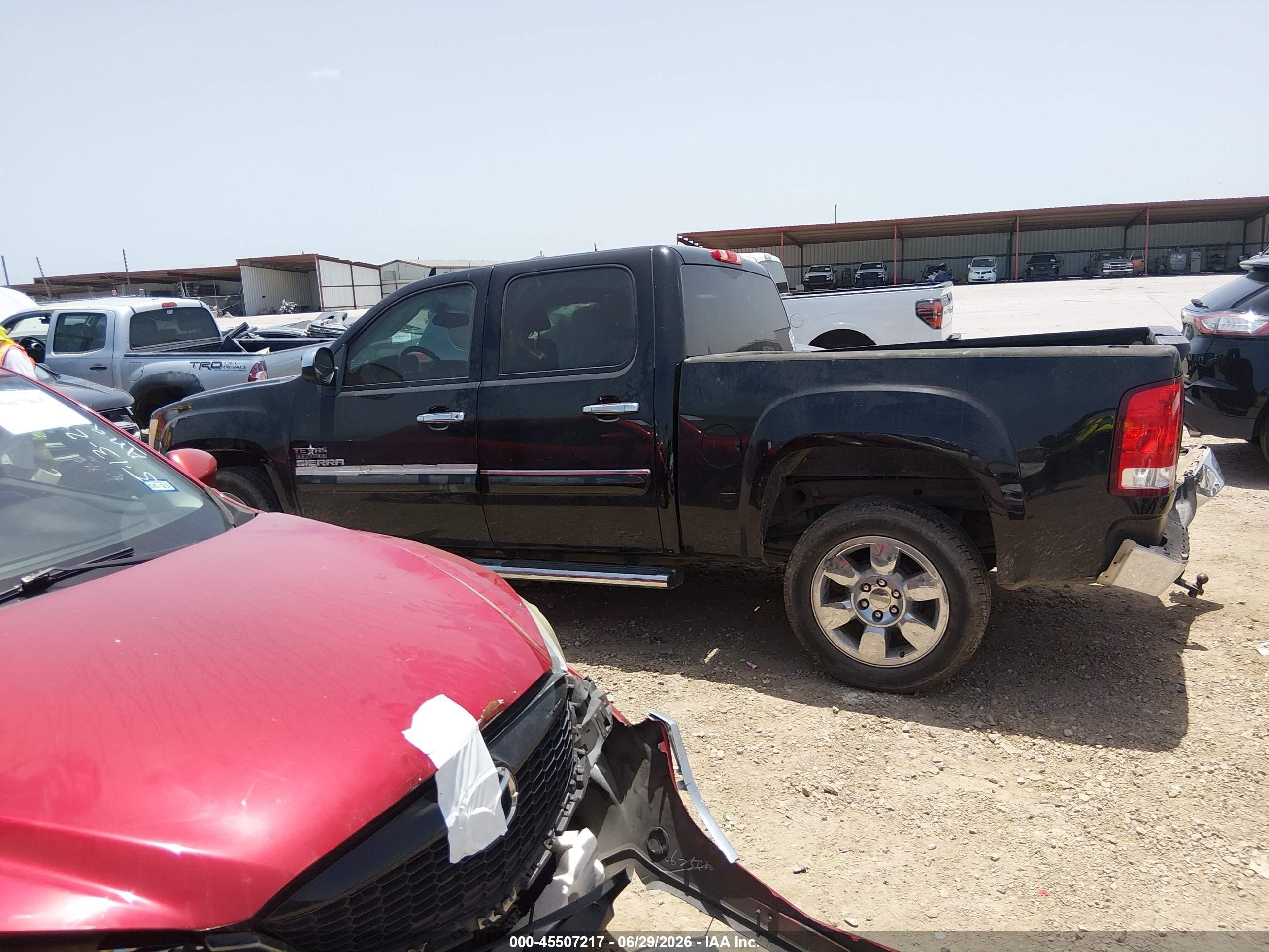 2011 Gmc Sierra 1500 Sle Black vin: 3GTP1VE07BG351570
