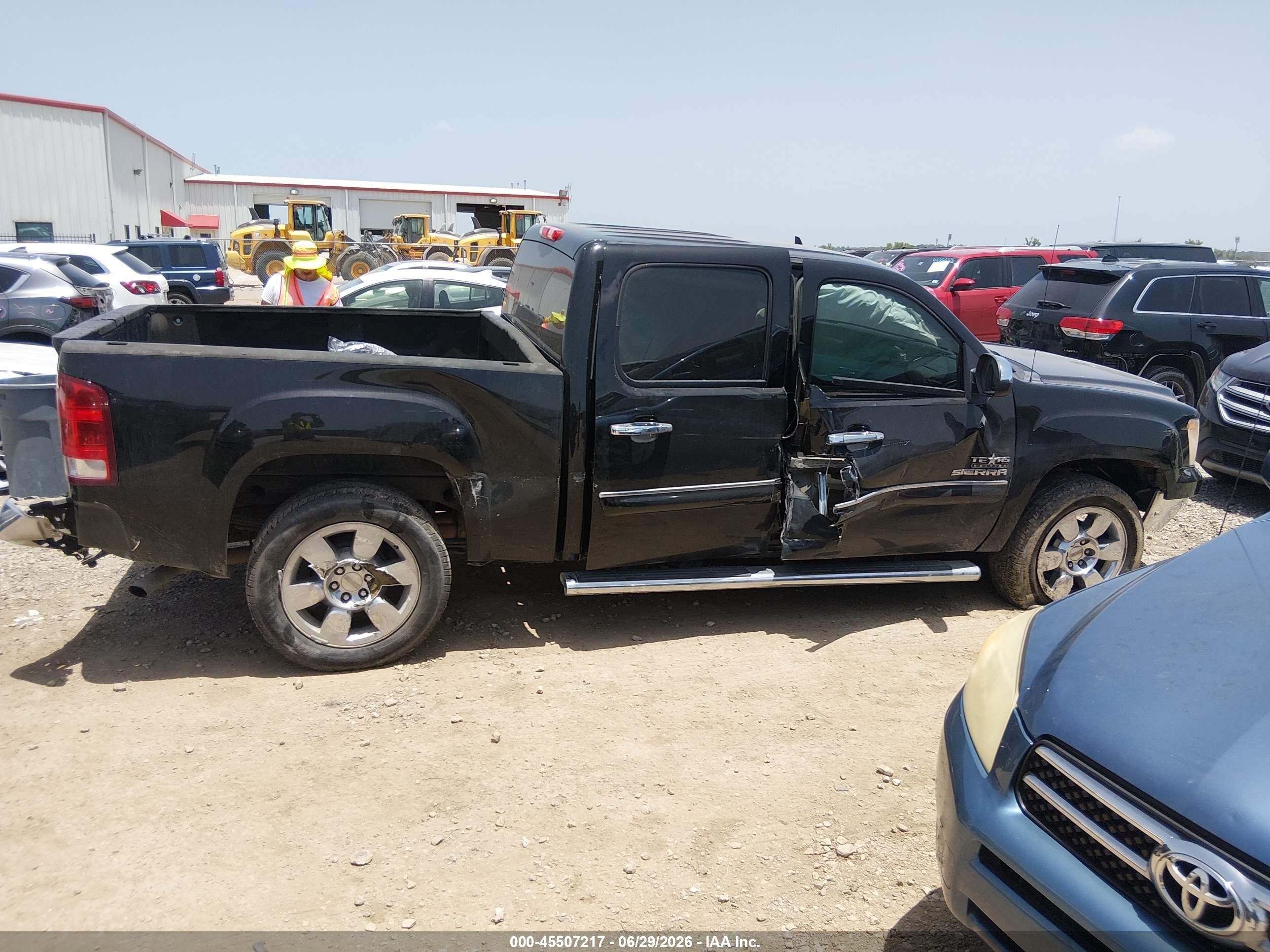 2011 Gmc Sierra 1500 Sle Black vin: 3GTP1VE07BG351570