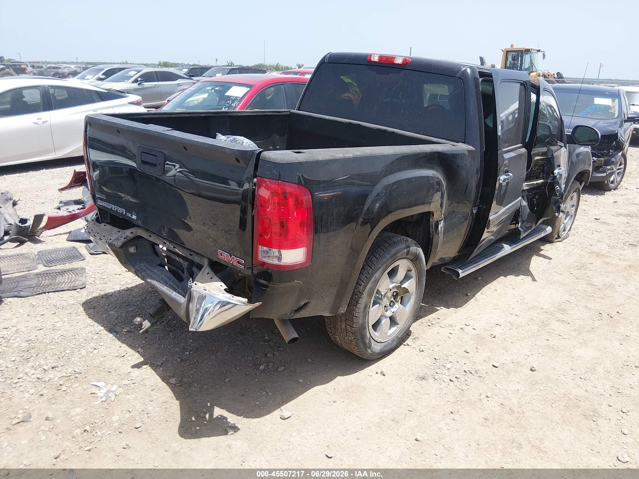 2011 Gmc Sierra 1500 Sle Black vin: 3GTP1VE07BG351570
