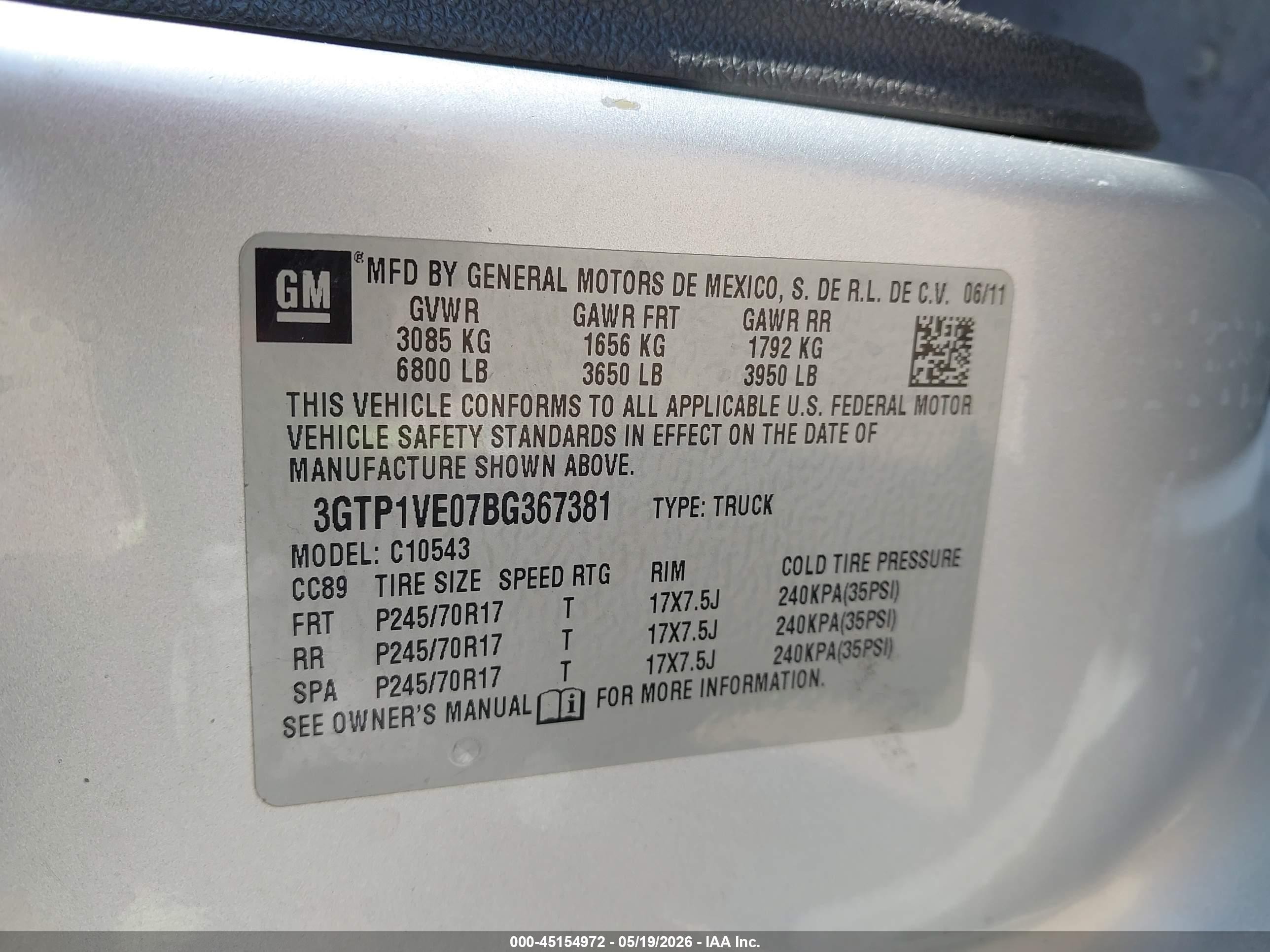 2011 Gmc Sierra 1500 Sle Silver vin: 3GTP1VE07BG367381