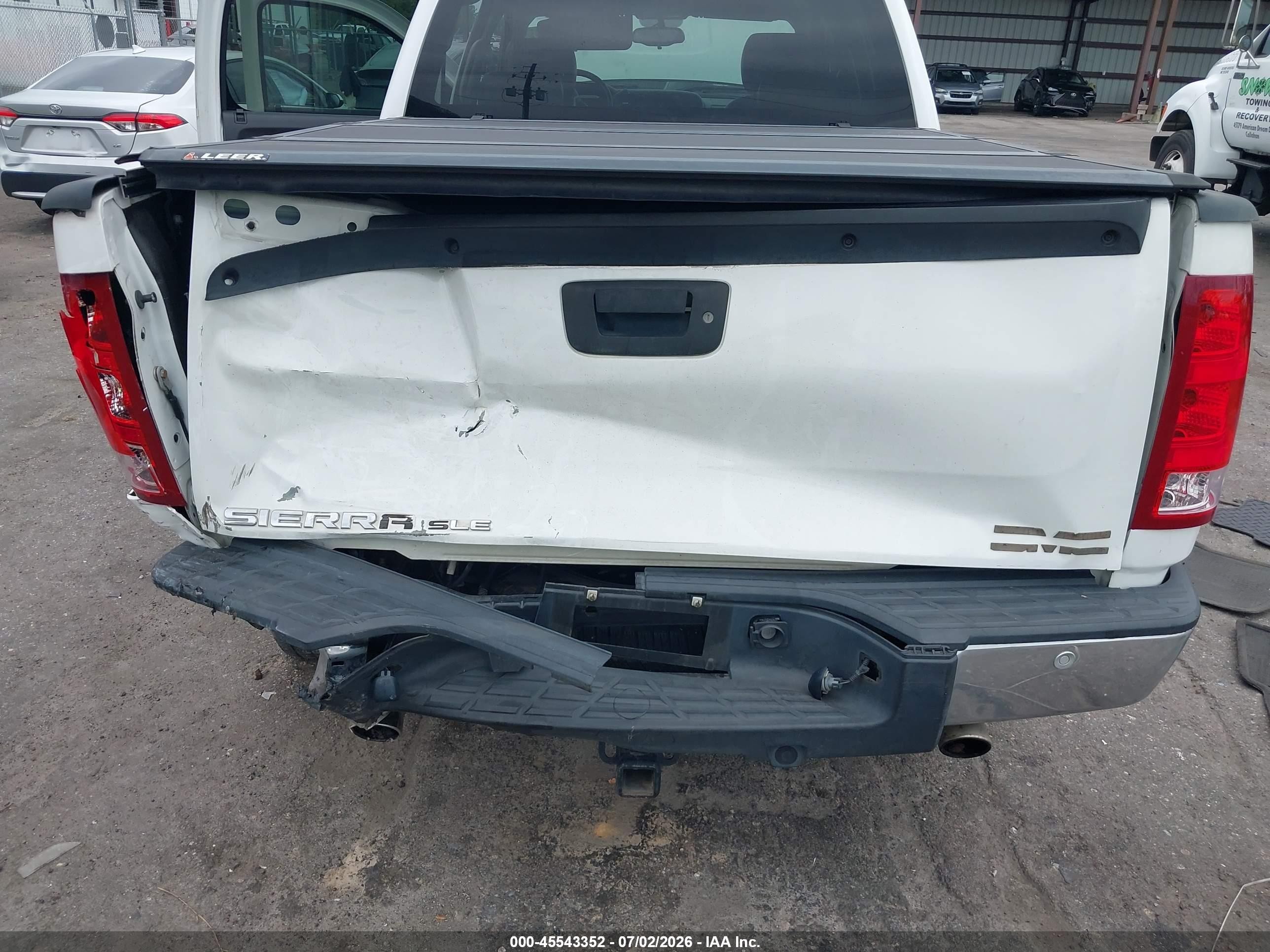 2012 Gmc Sierra 1500 Sle White vin: 3GTP1VE07CG211956