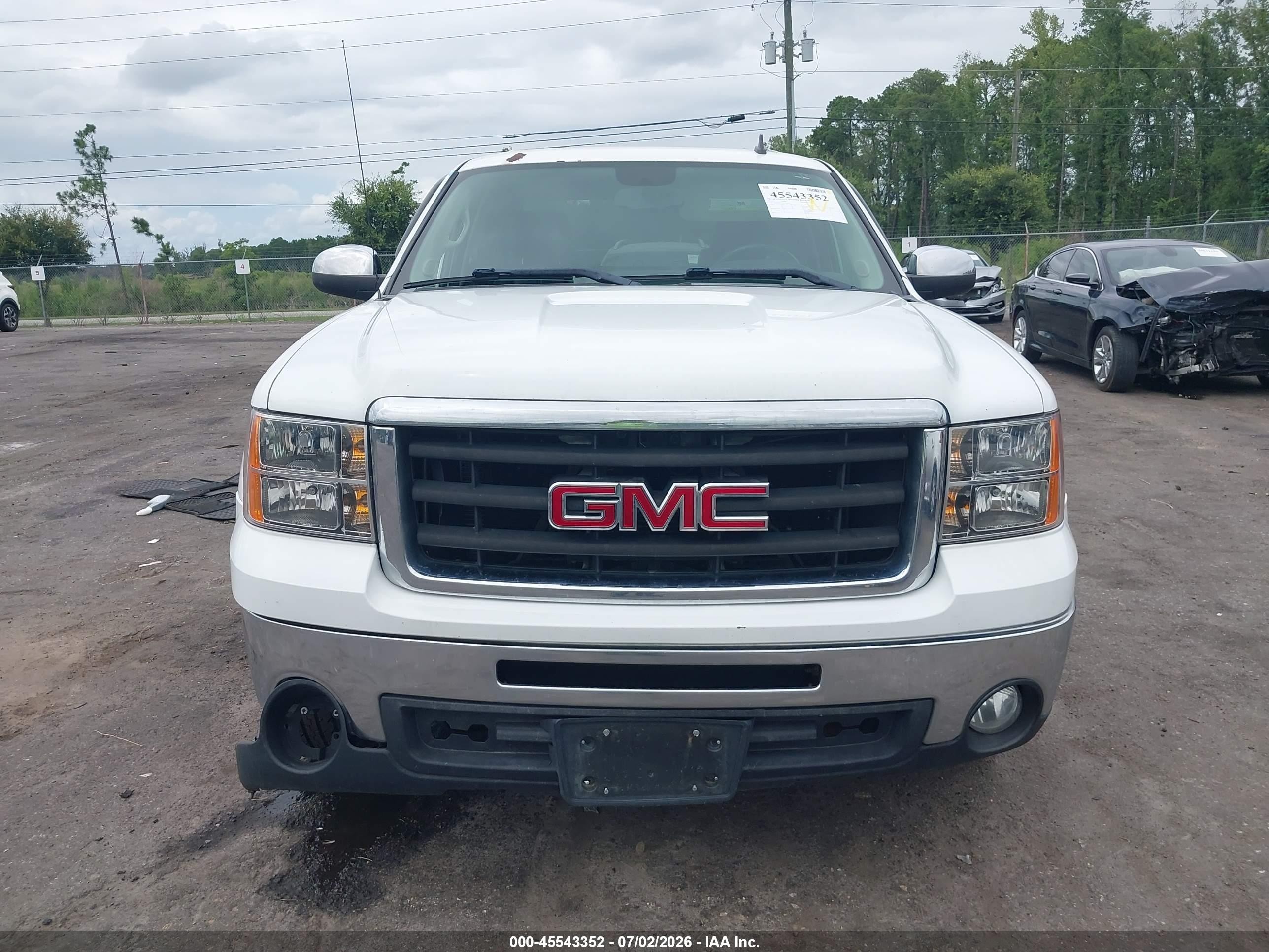 2012 Gmc Sierra 1500 Sle White vin: 3GTP1VE07CG211956
