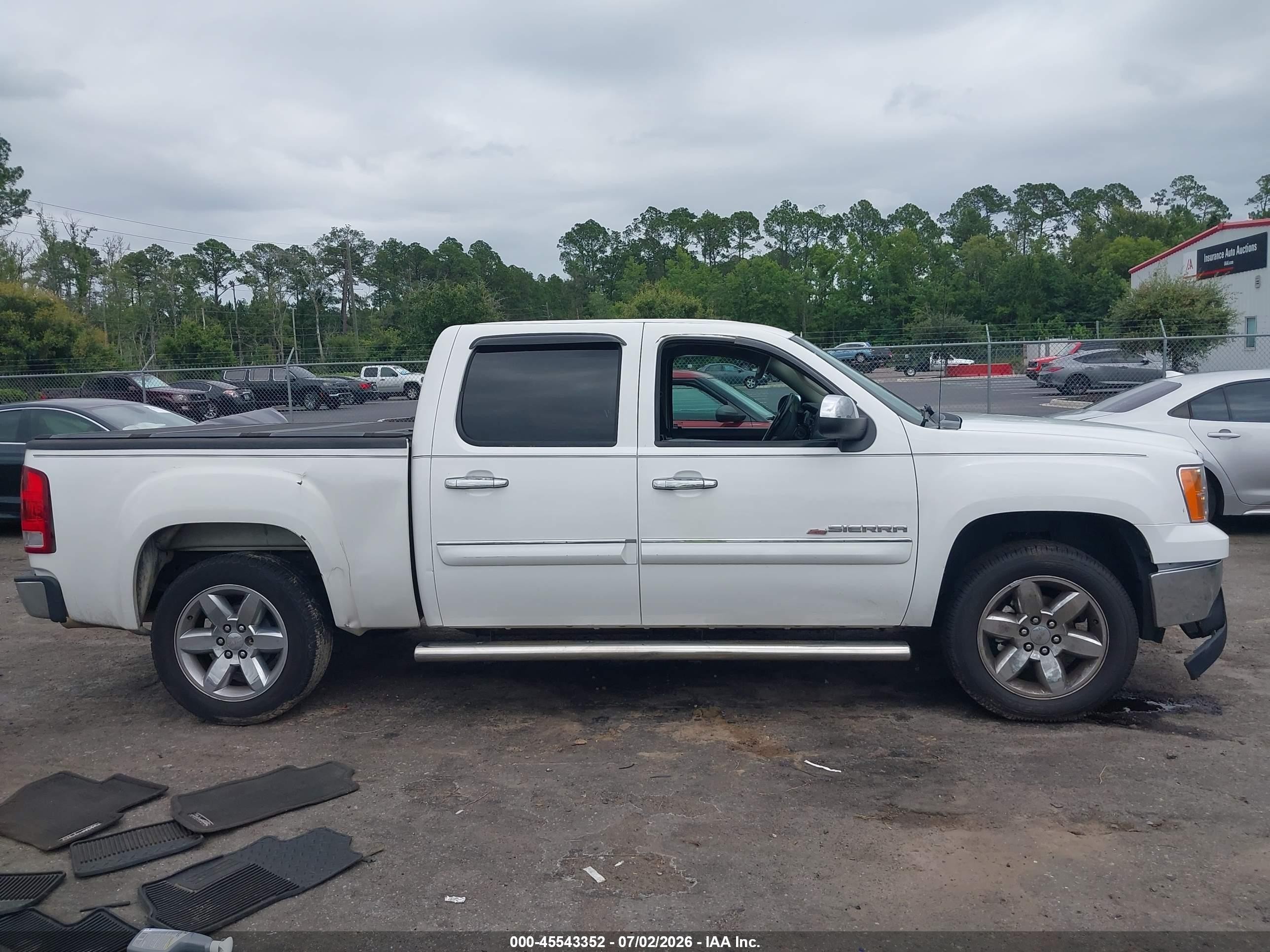 2012 Gmc Sierra 1500 Sle White vin: 3GTP1VE07CG211956
