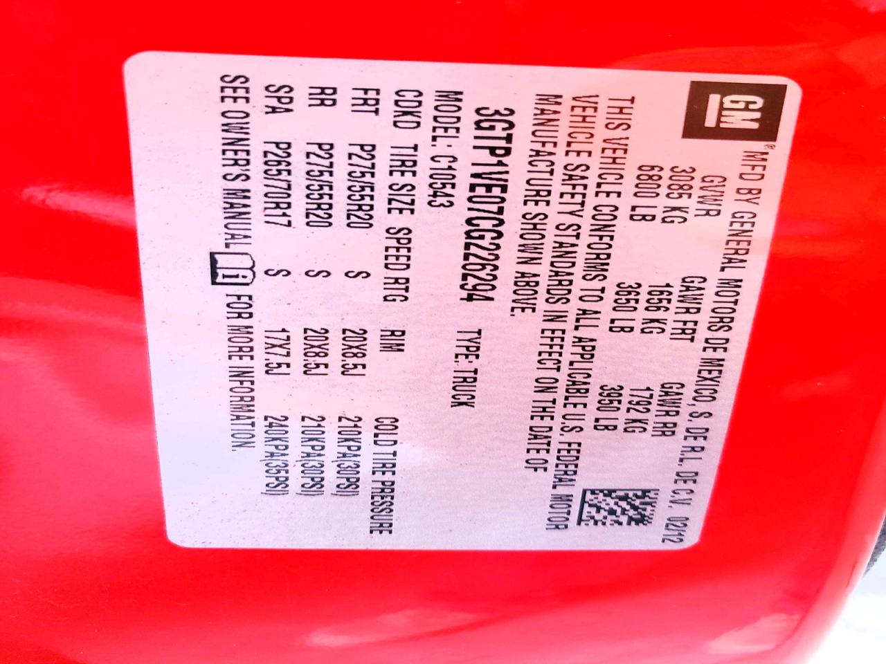 2012 Gmc Sierra C1500 Sle Red vin: 3GTP1VE07CG226294