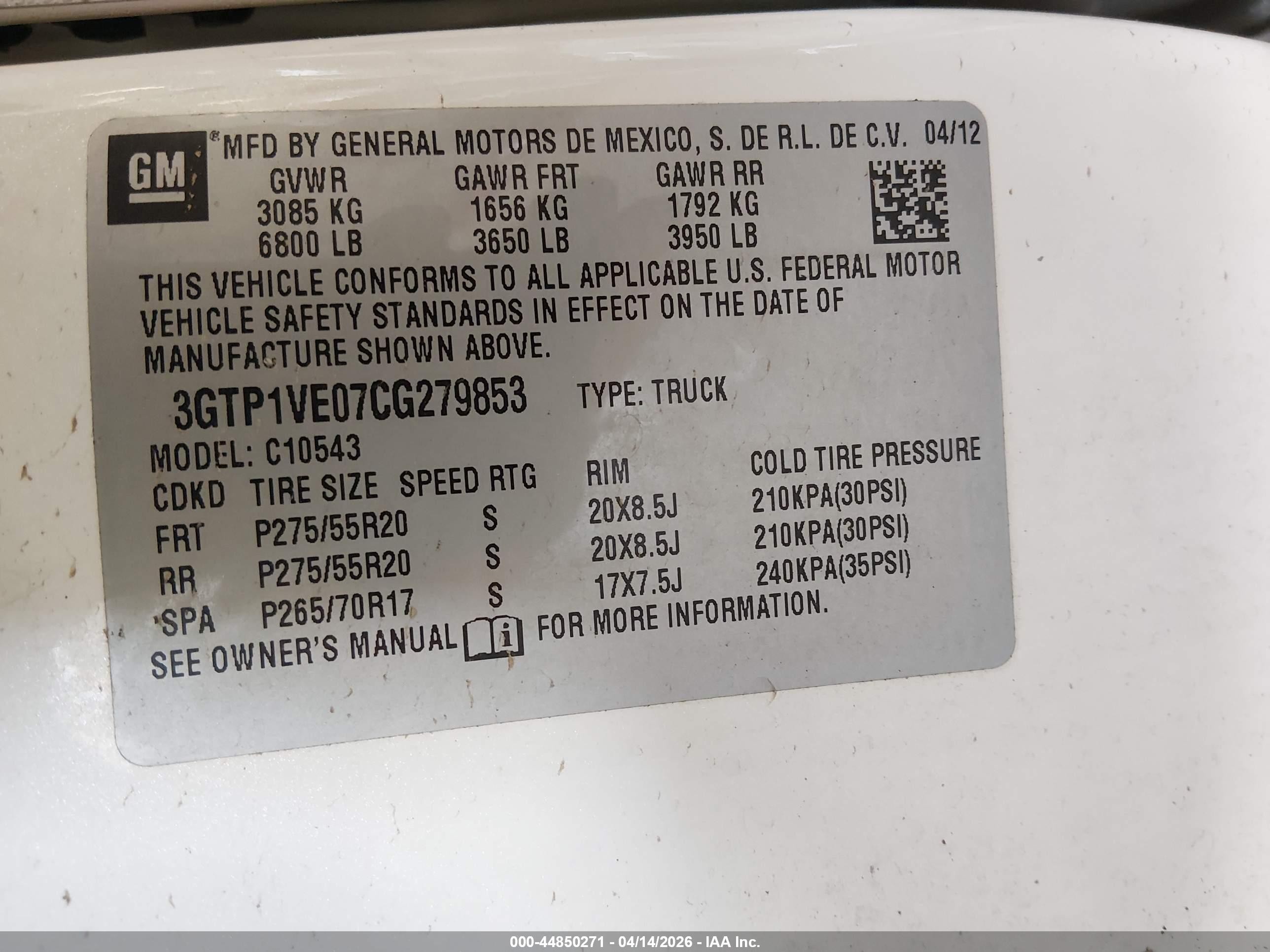 2012 Gmc Sierra 1500 Sle Cream vin: 3GTP1VE07CG279853