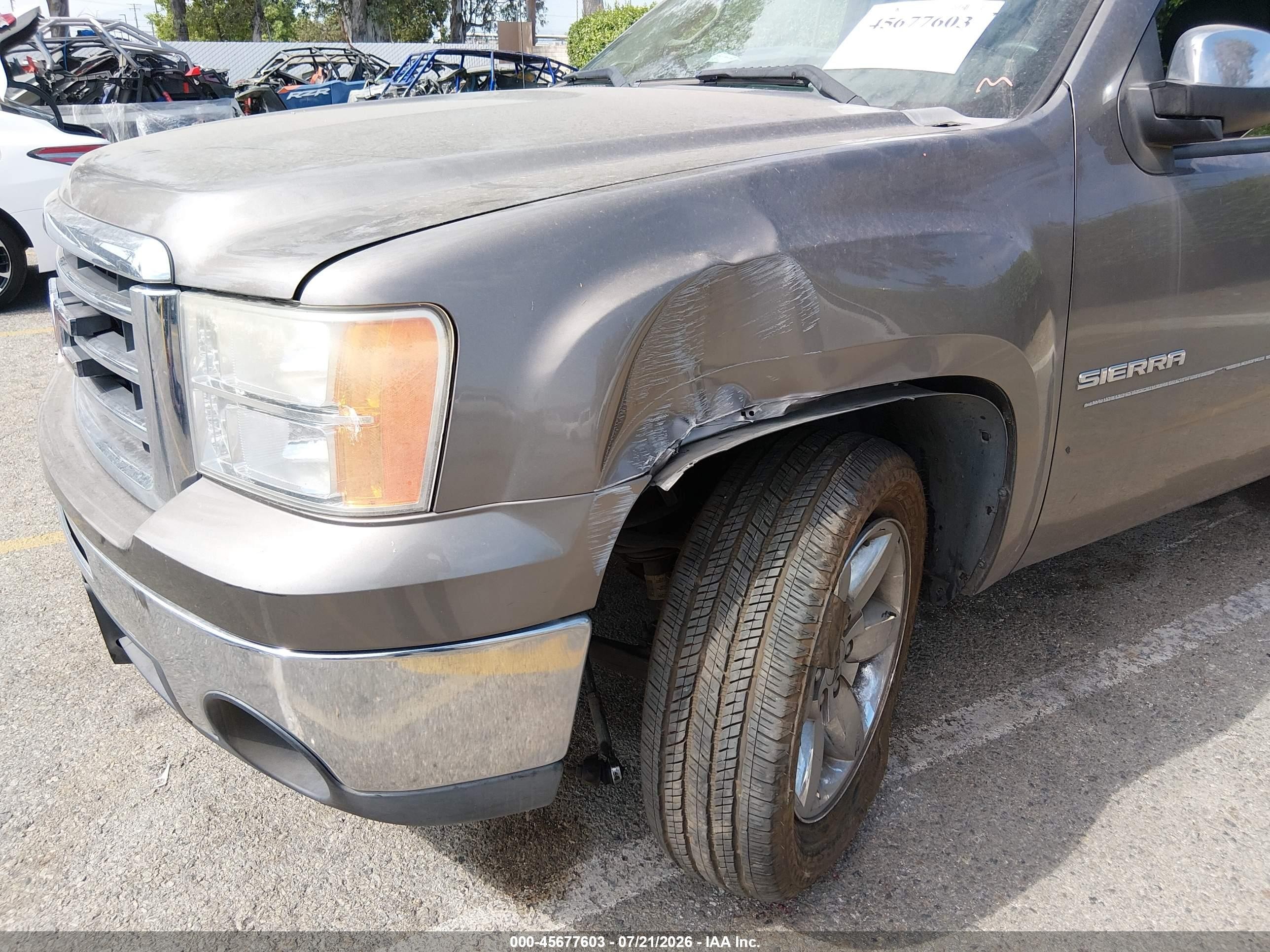 2012 Gmc Sierra 1500 Sle Gray vin: 3GTP1VE07CG284485