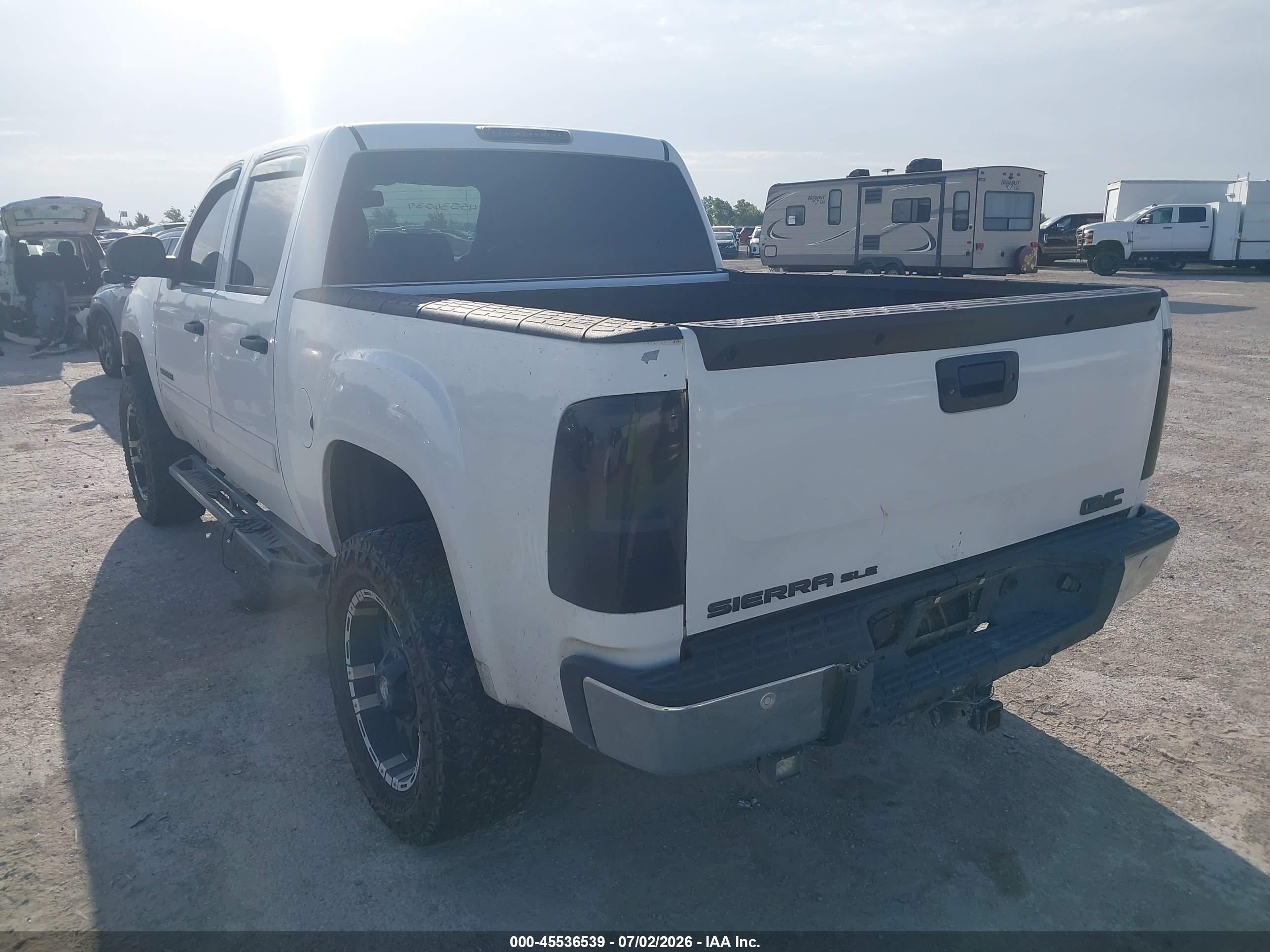 2012 Gmc Sierra 1500 Sle White vin: 3GTP1VE07CG310633