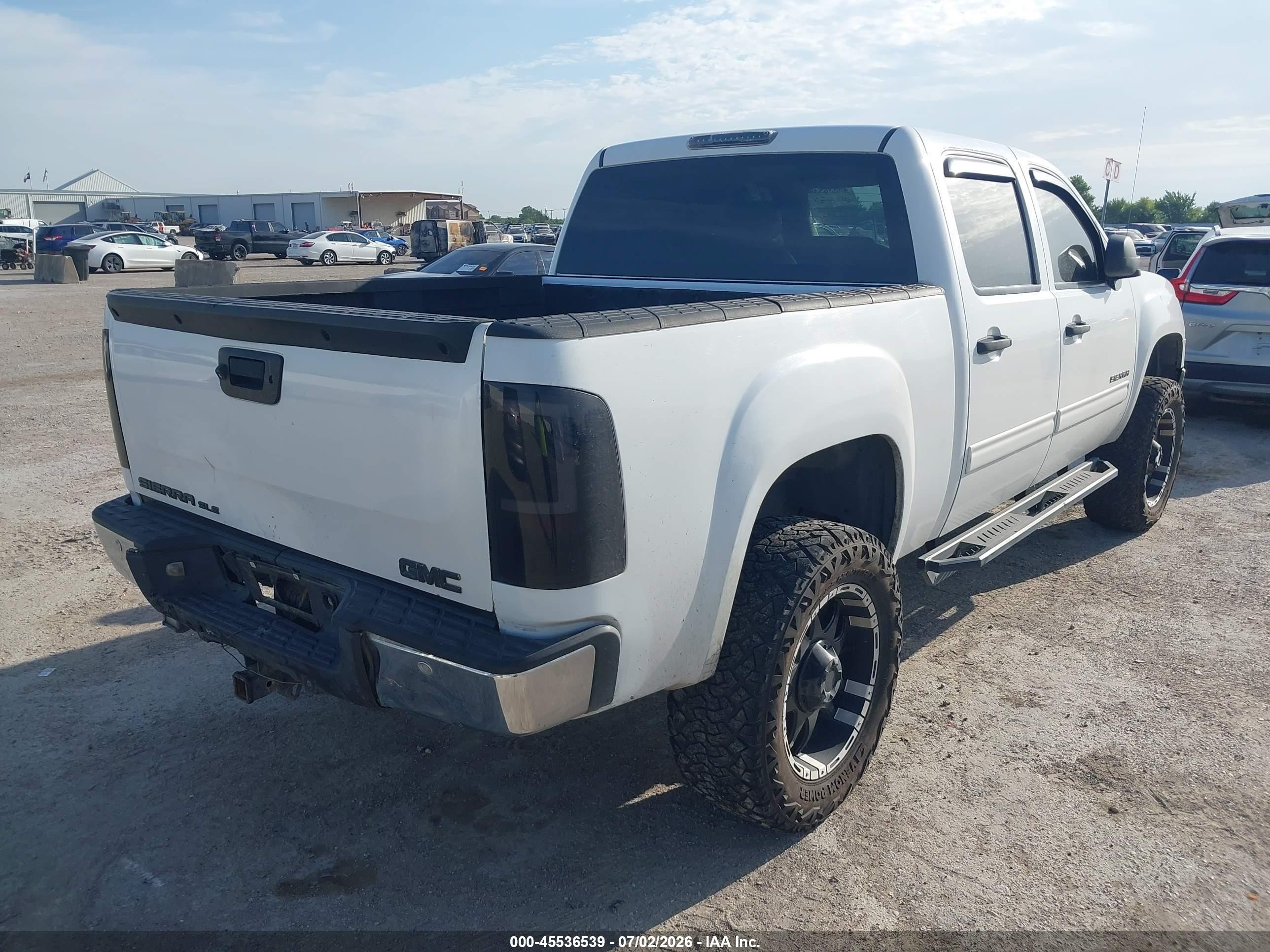 2012 Gmc Sierra 1500 Sle White vin: 3GTP1VE07CG310633