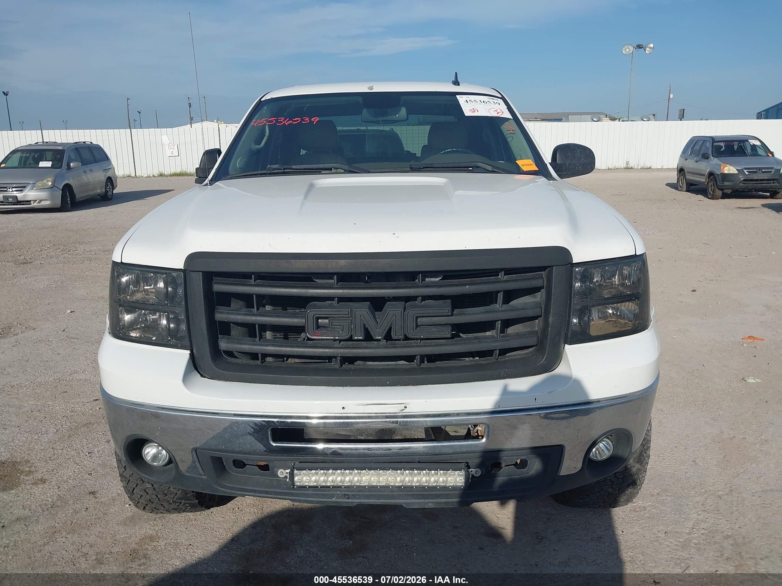 2012 Gmc Sierra 1500 Sle White vin: 3GTP1VE07CG310633