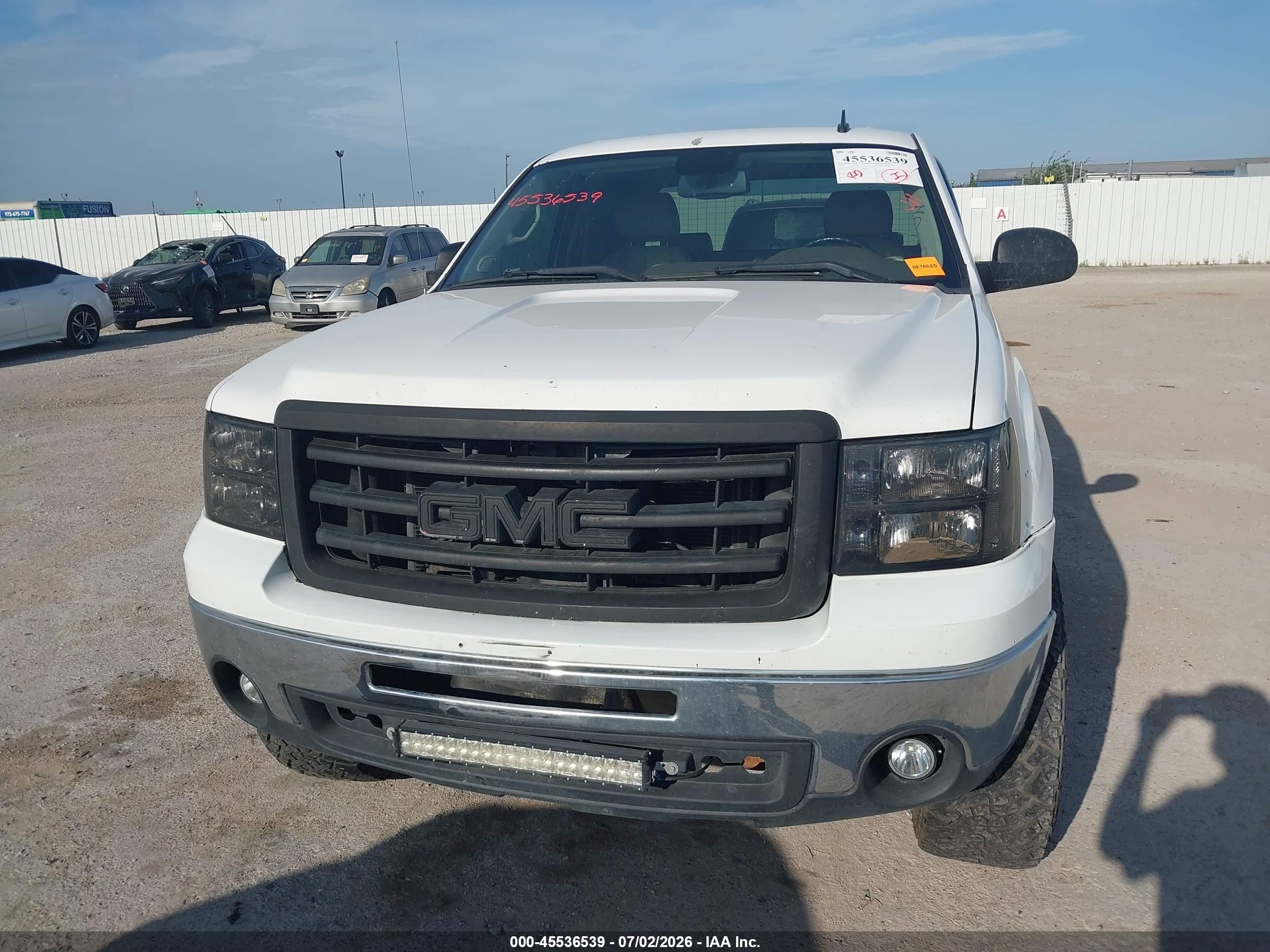 2012 Gmc Sierra 1500 Sle White vin: 3GTP1VE07CG310633