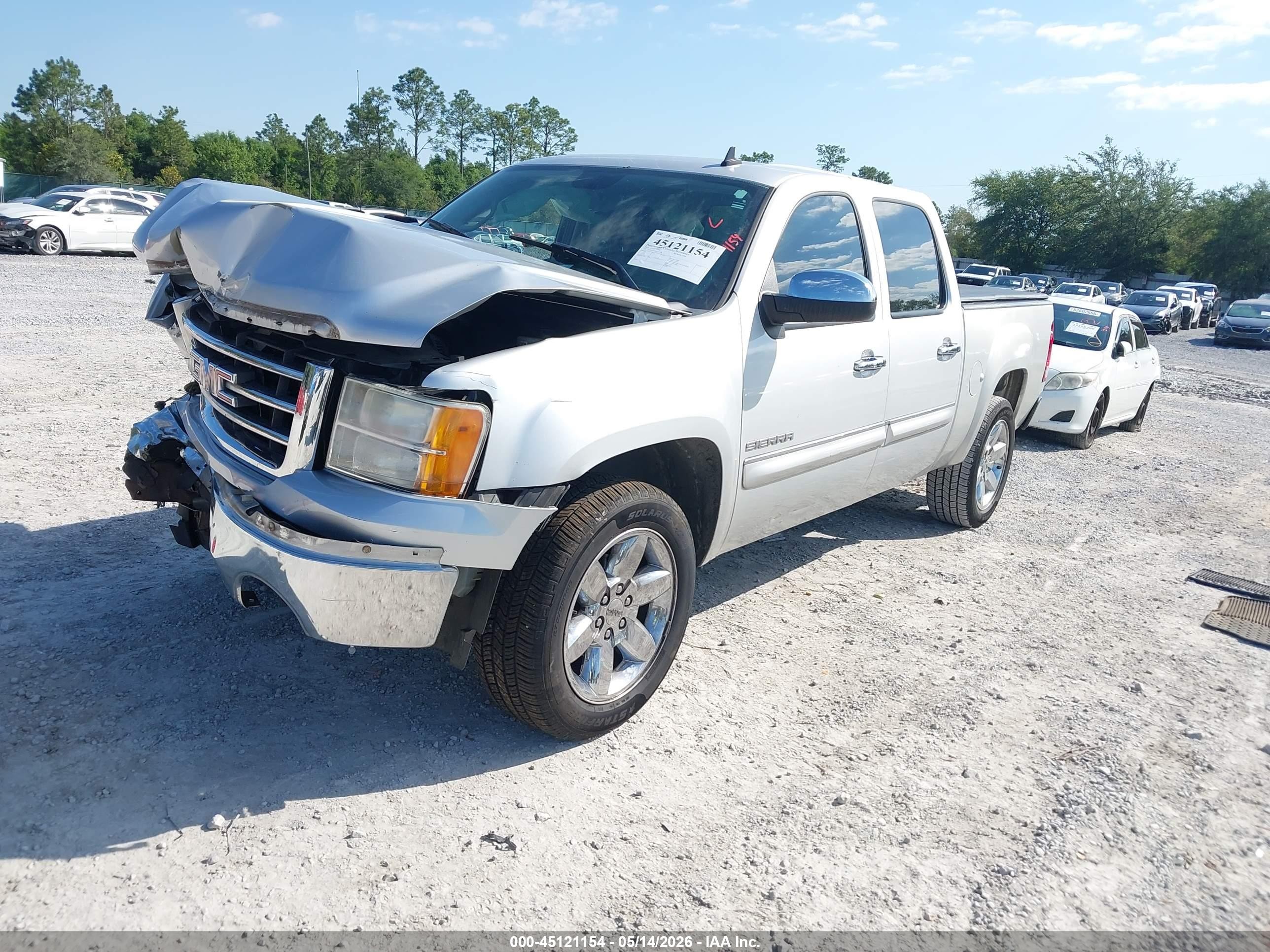 2012 Gmc Sierra 1500 Sle Silver vin: 3GTP1VE08CG213036