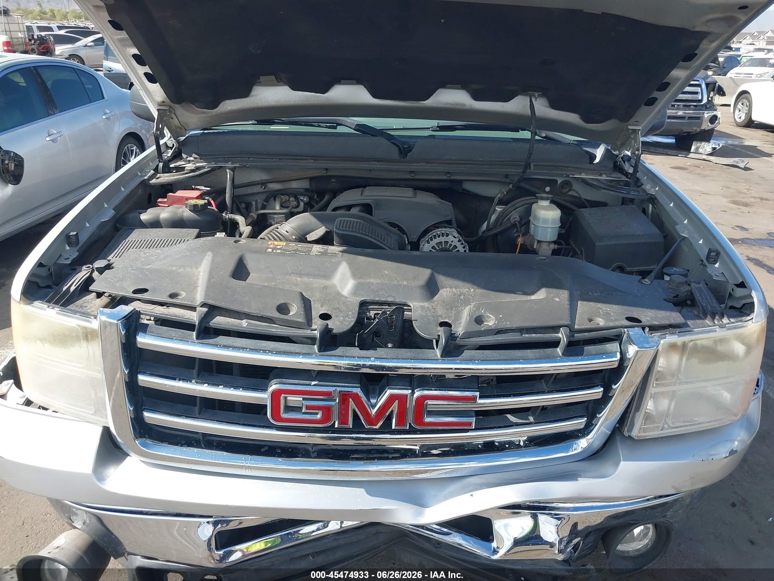 2013 Gmc Sierra 1500 Sle Silver vin: 3GTP1VE08DG311033