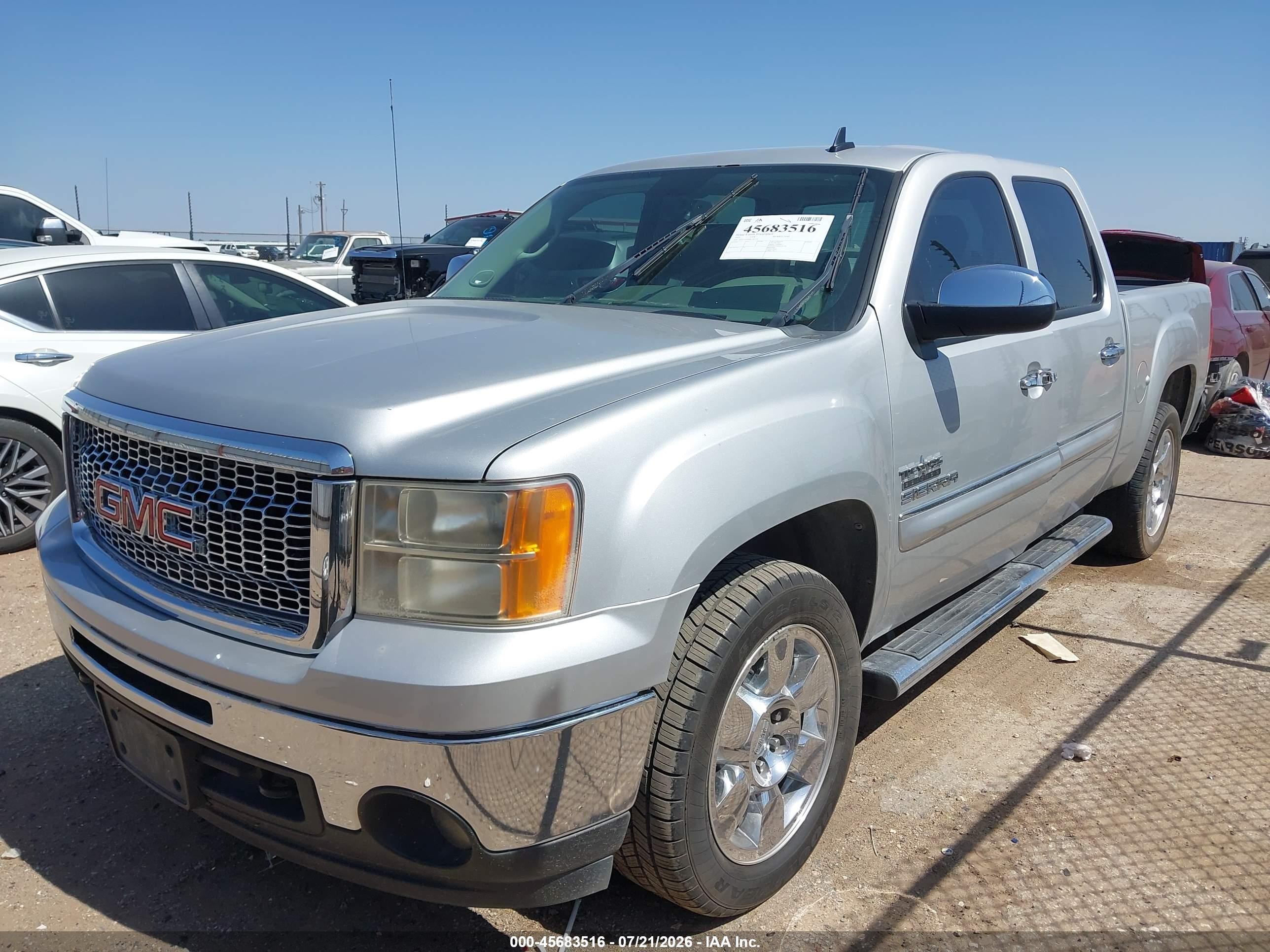 2011 Gmc Sierra 1500 Sle Silver vin: 3GTP1VE09BG382156