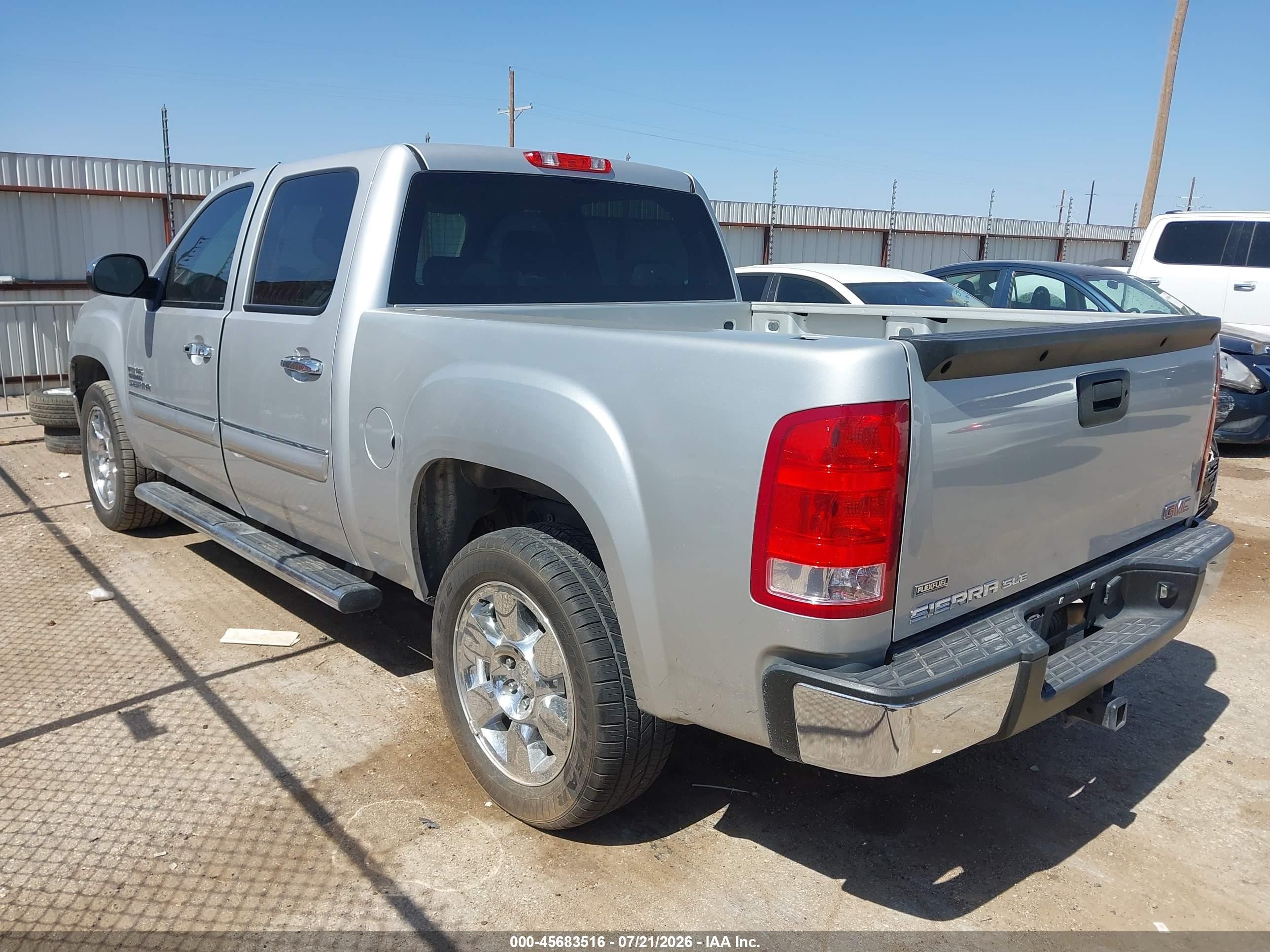 2011 Gmc Sierra 1500 Sle Silver vin: 3GTP1VE09BG382156