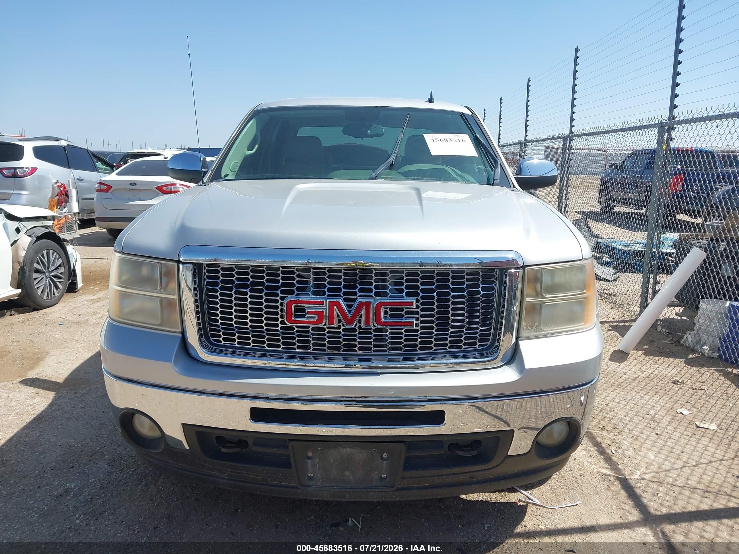 2011 Gmc Sierra 1500 Sle Silver vin: 3GTP1VE09BG382156