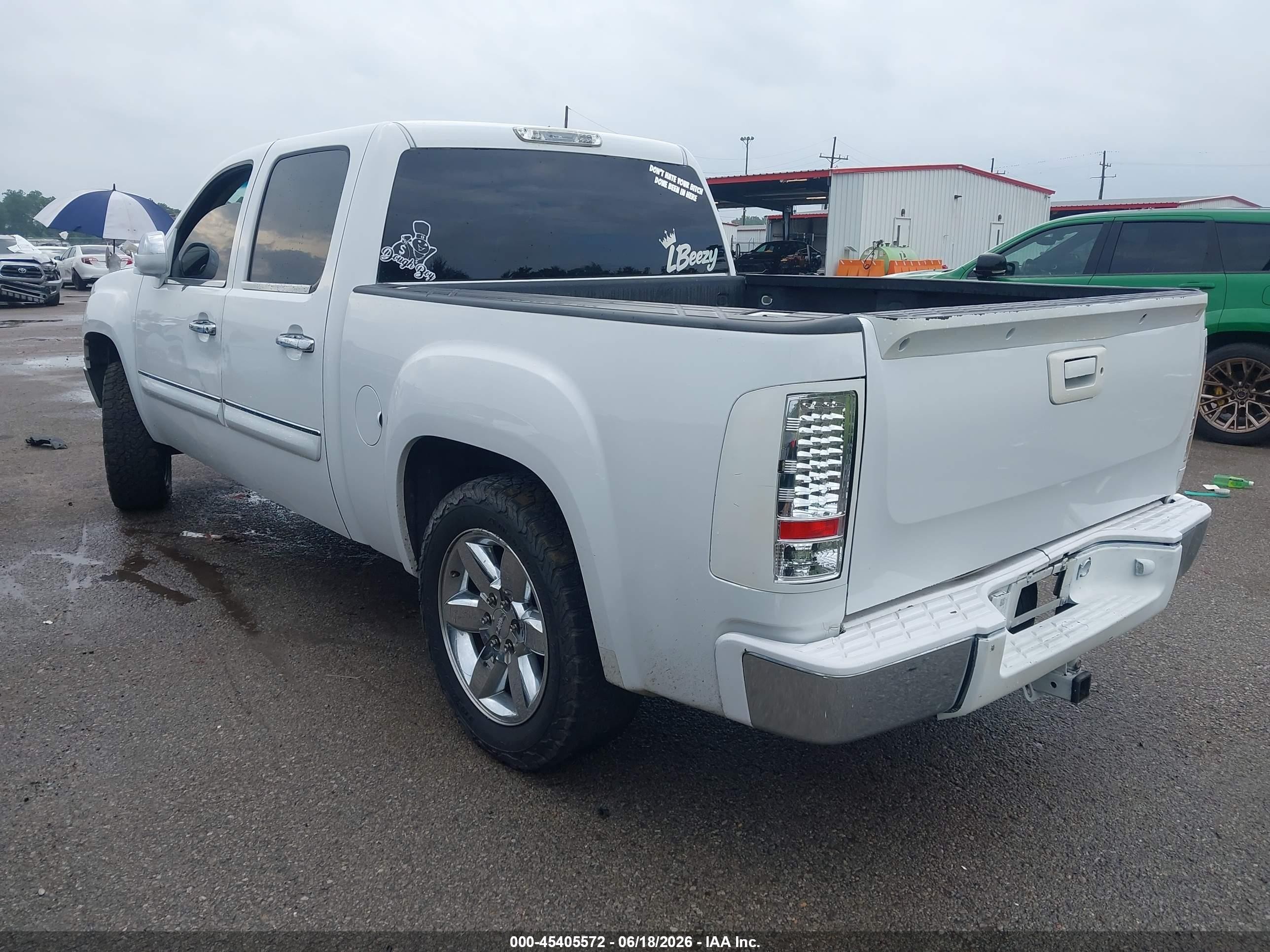 2012 Gmc Sierra 1500 Sle White vin: 3GTP1VE09CG157947