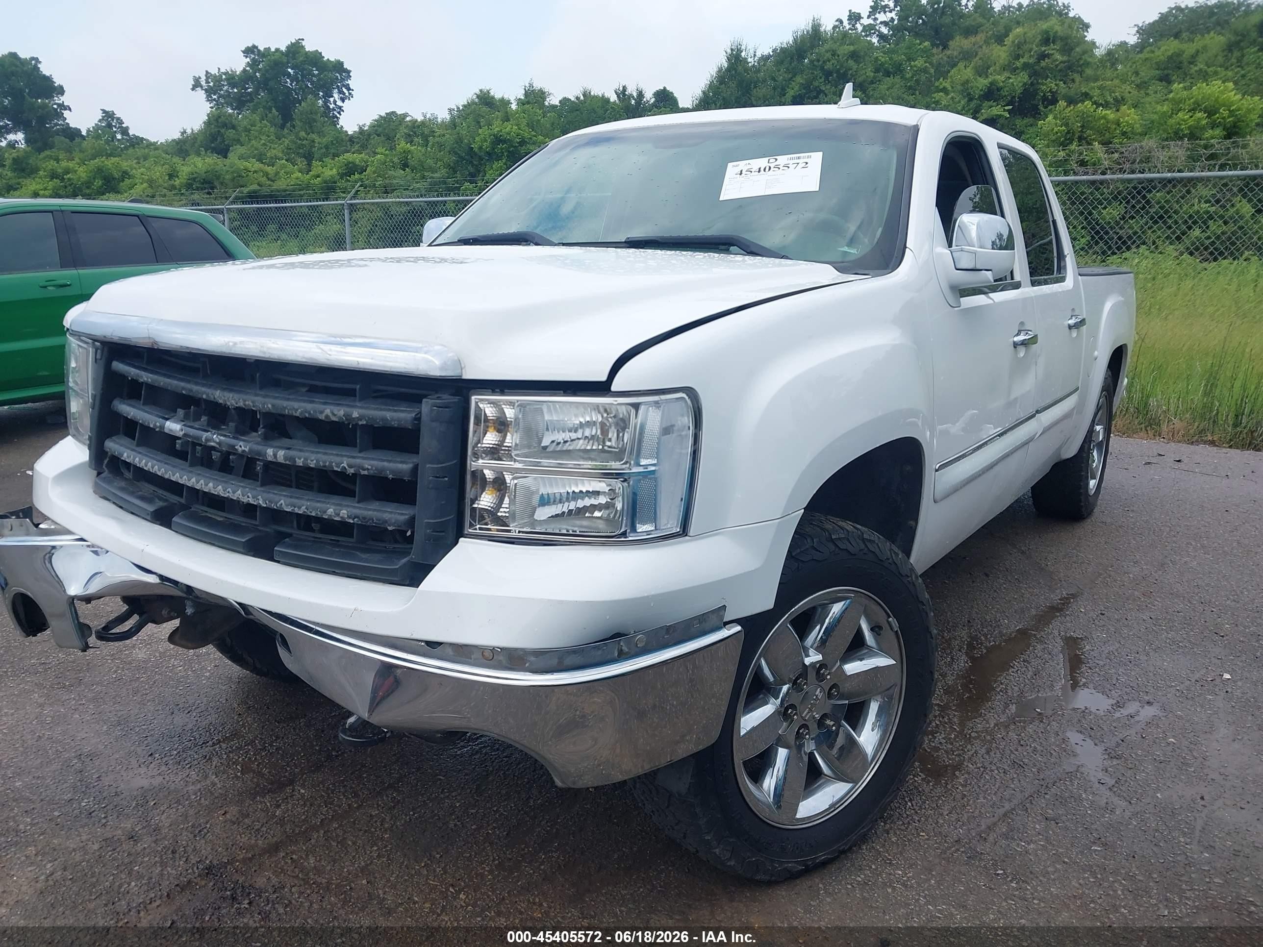 2012 Gmc Sierra 1500 Sle White vin: 3GTP1VE09CG157947