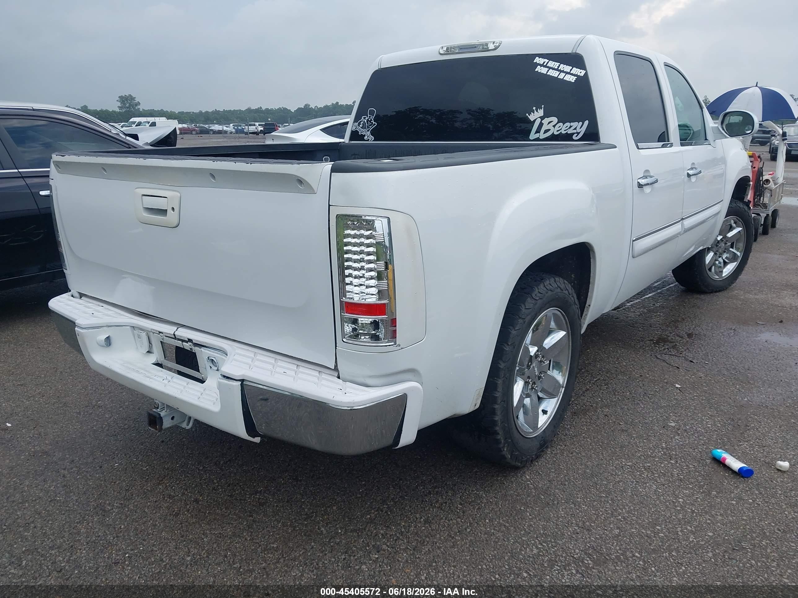 2012 Gmc Sierra 1500 Sle White vin: 3GTP1VE09CG157947