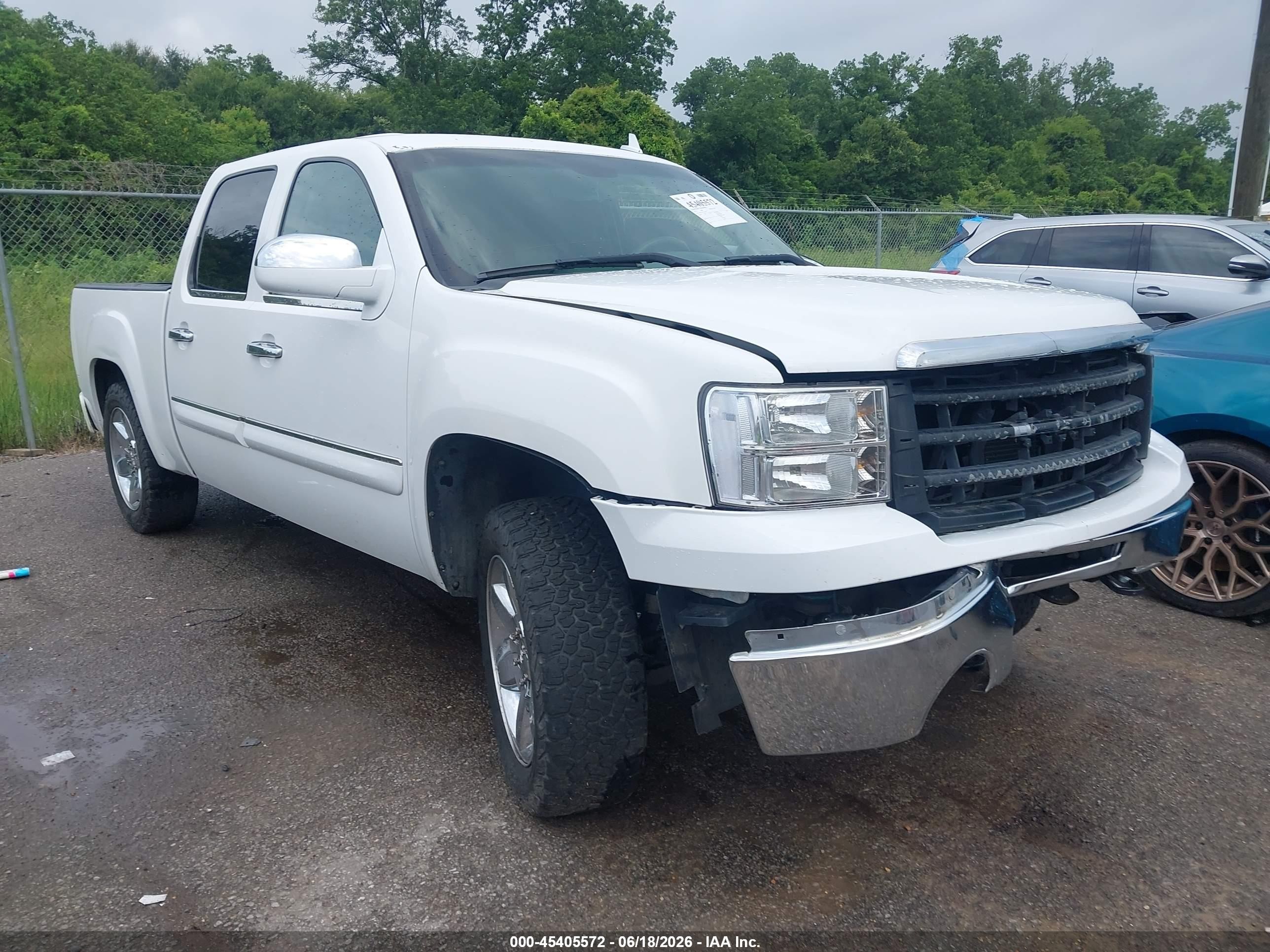 2012 Gmc Sierra 1500 Sle White vin: 3GTP1VE09CG157947