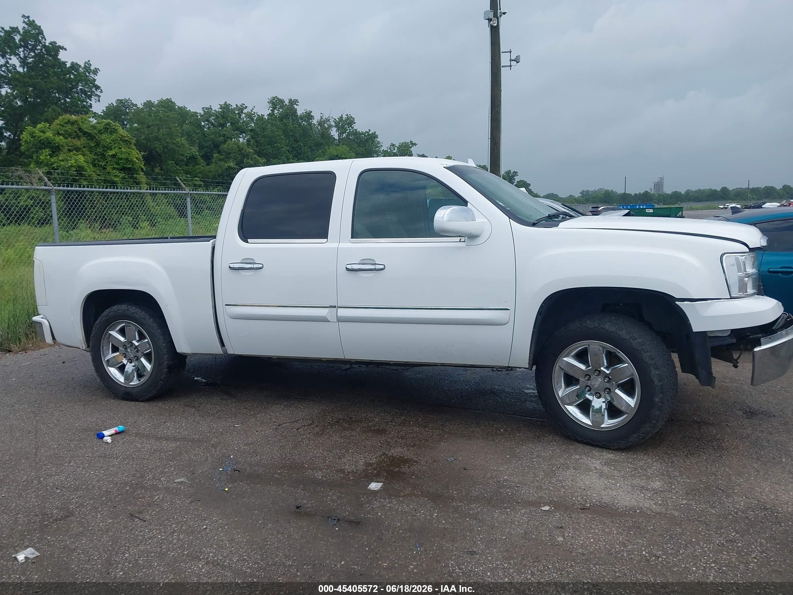 2012 Gmc Sierra 1500 Sle White vin: 3GTP1VE09CG157947