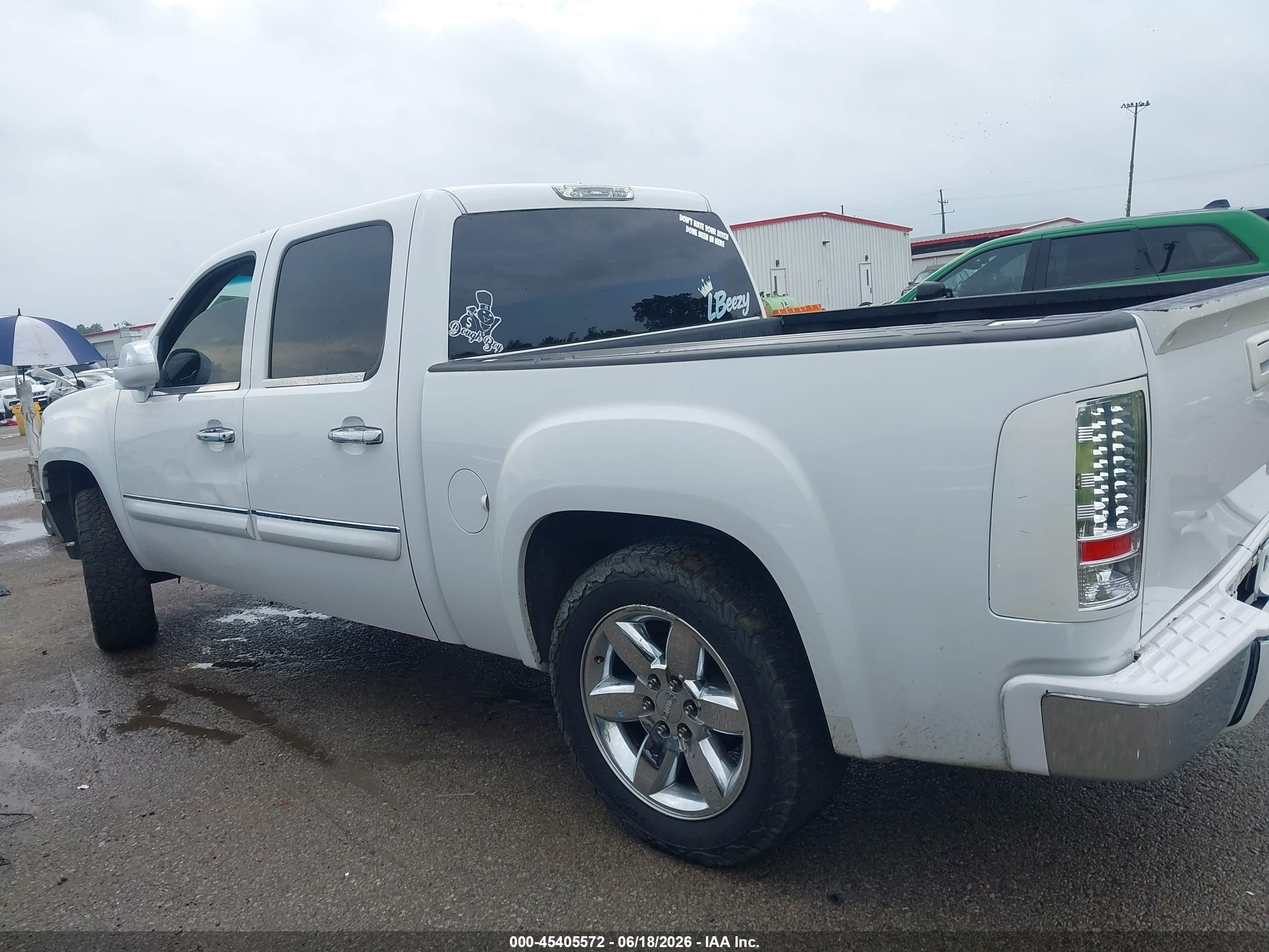 2012 Gmc Sierra 1500 Sle White vin: 3GTP1VE09CG157947