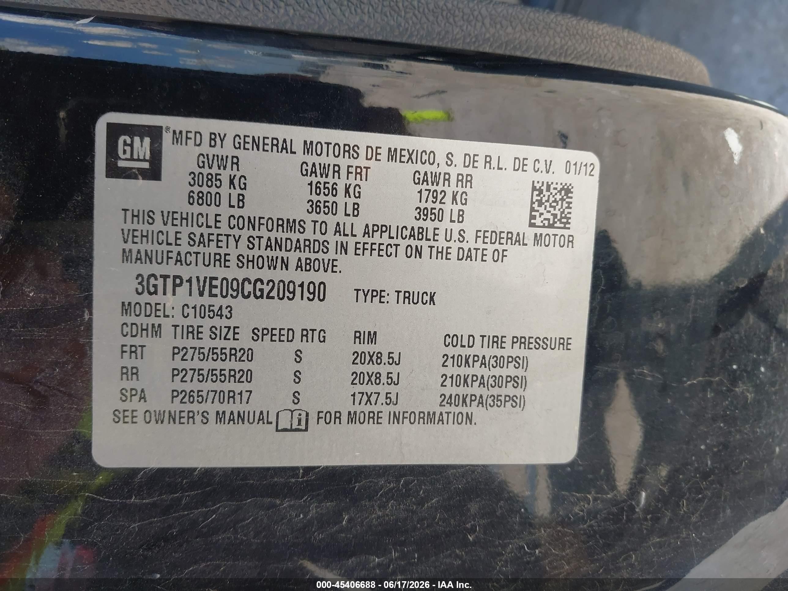 2012 Gmc Sierra 1500 Sle Black vin: 3GTP1VE09CG209190