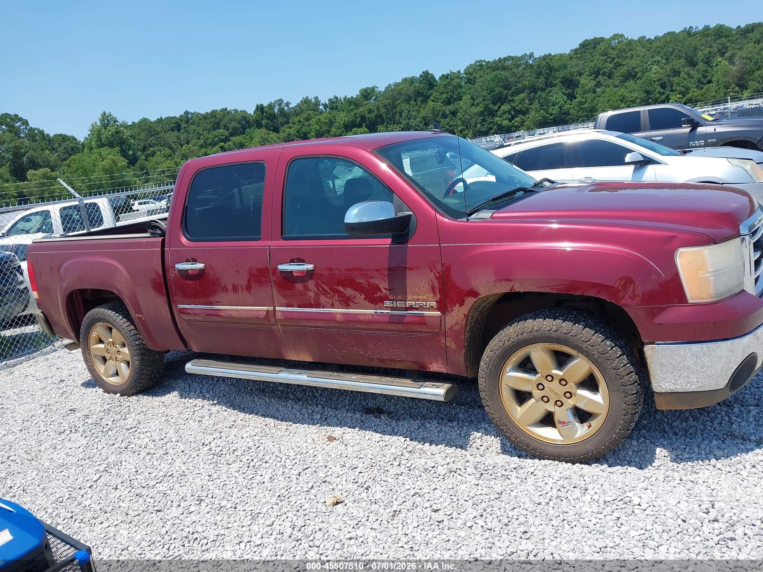 2013 Gmc Sierra 1500 Sle Red vin: 3GTP1VE09DG279127