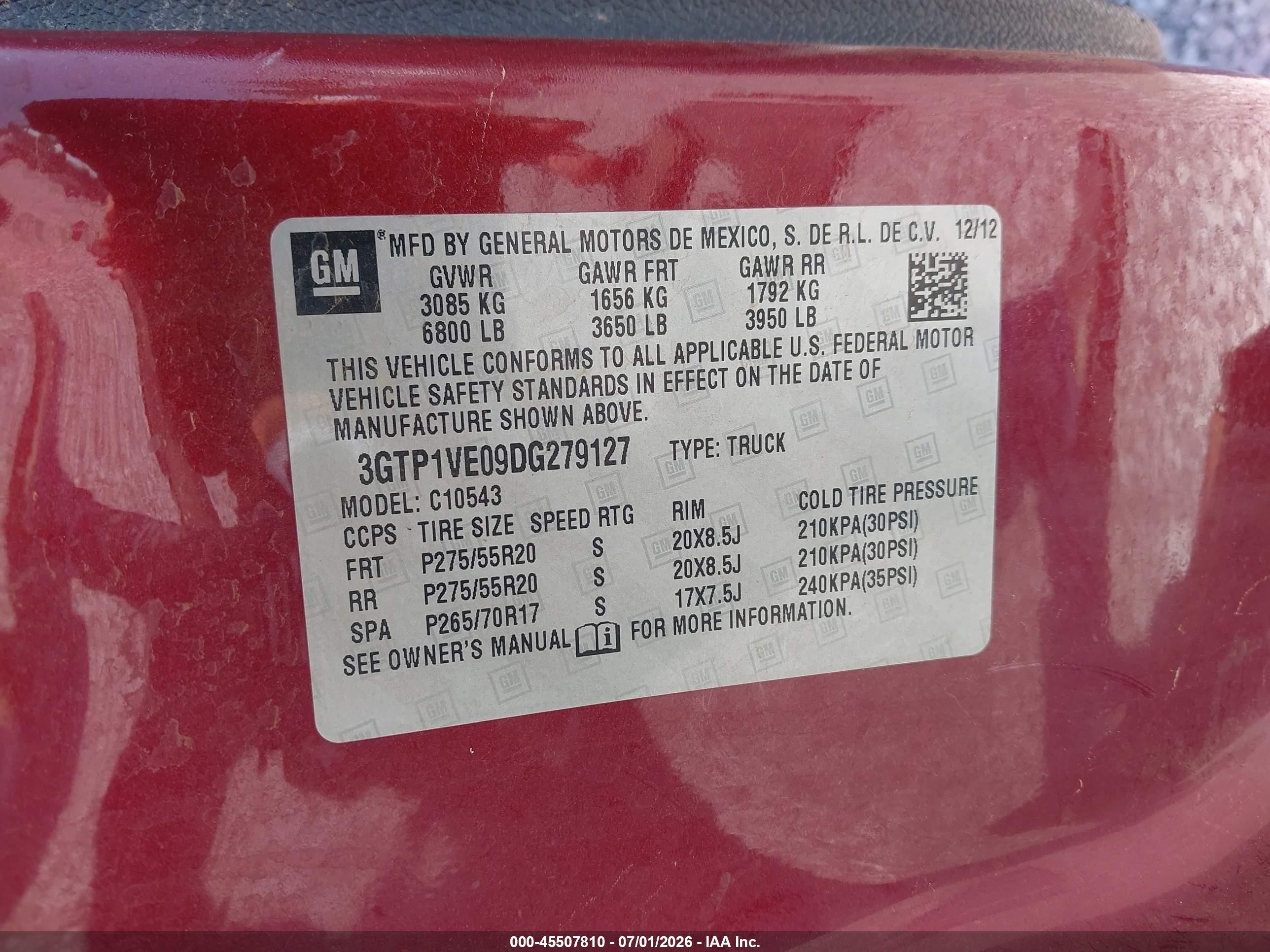 2013 Gmc Sierra 1500 Sle Red vin: 3GTP1VE09DG279127
