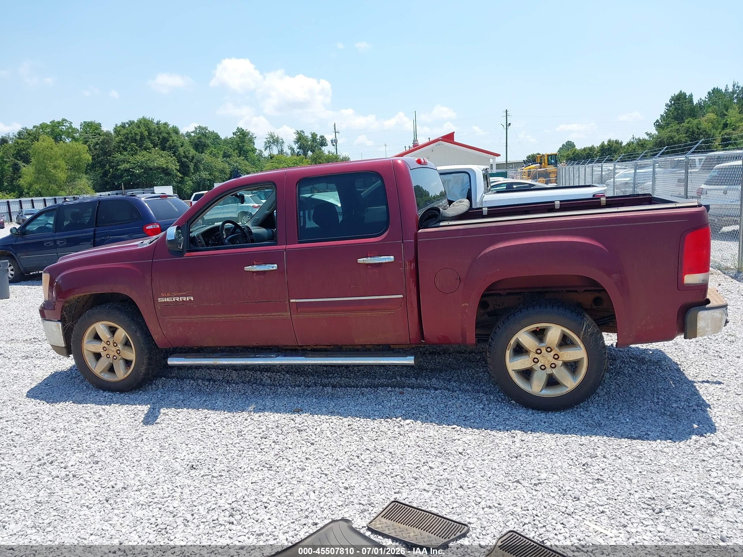 2013 Gmc Sierra 1500 Sle Red vin: 3GTP1VE09DG279127