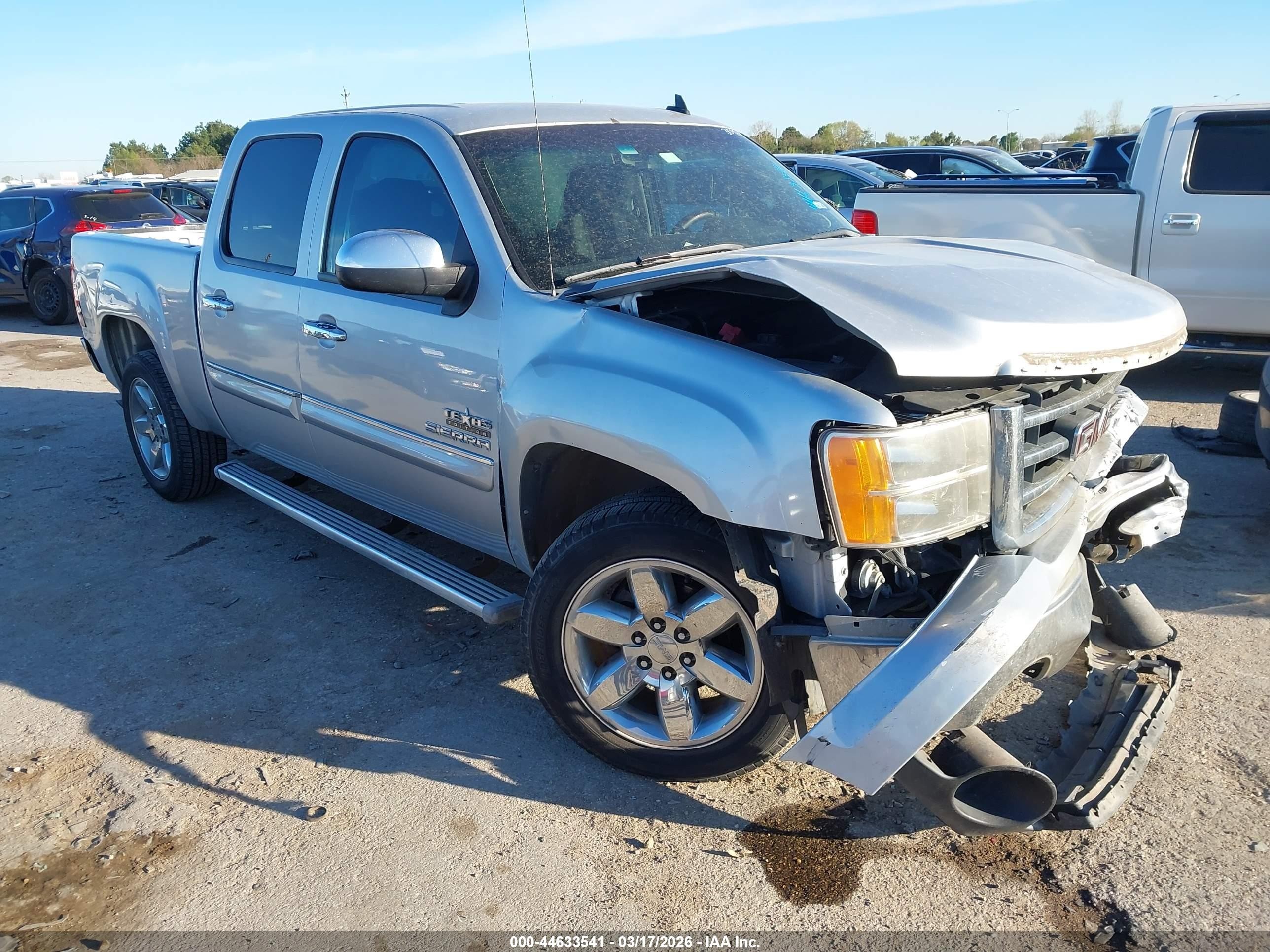 2013 Gmc Sierra 1500 Sle Silver vin: 3GTP1VE0XDG224170