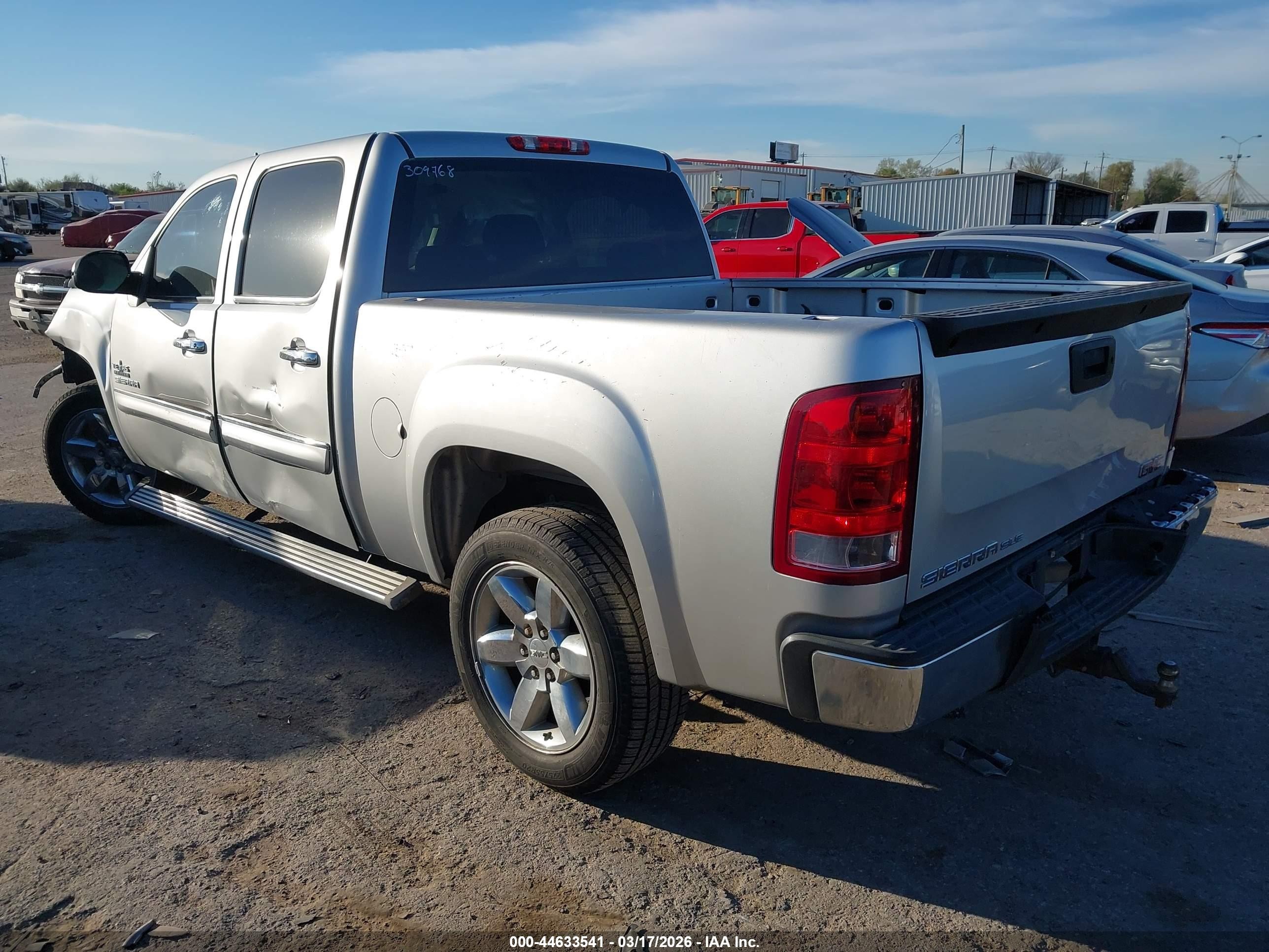 2013 Gmc Sierra 1500 Sle Silver vin: 3GTP1VE0XDG224170