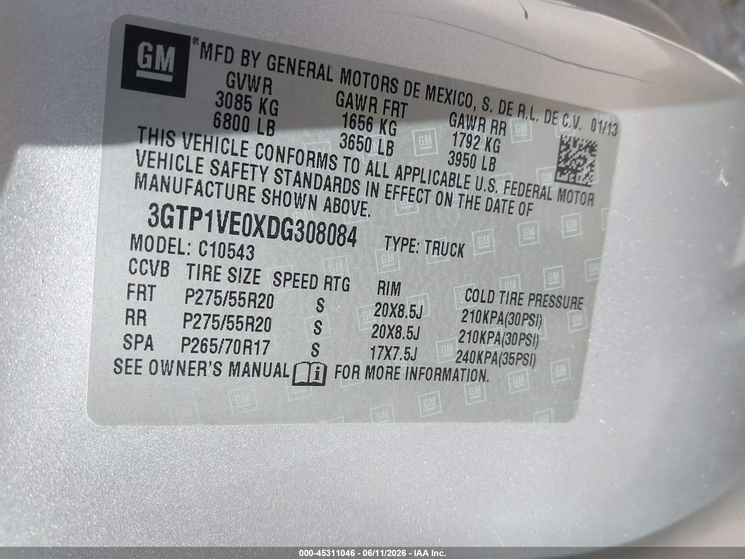 2013 Gmc Sierra 1500 Sle Silver vin: 3GTP1VE0XDG308084