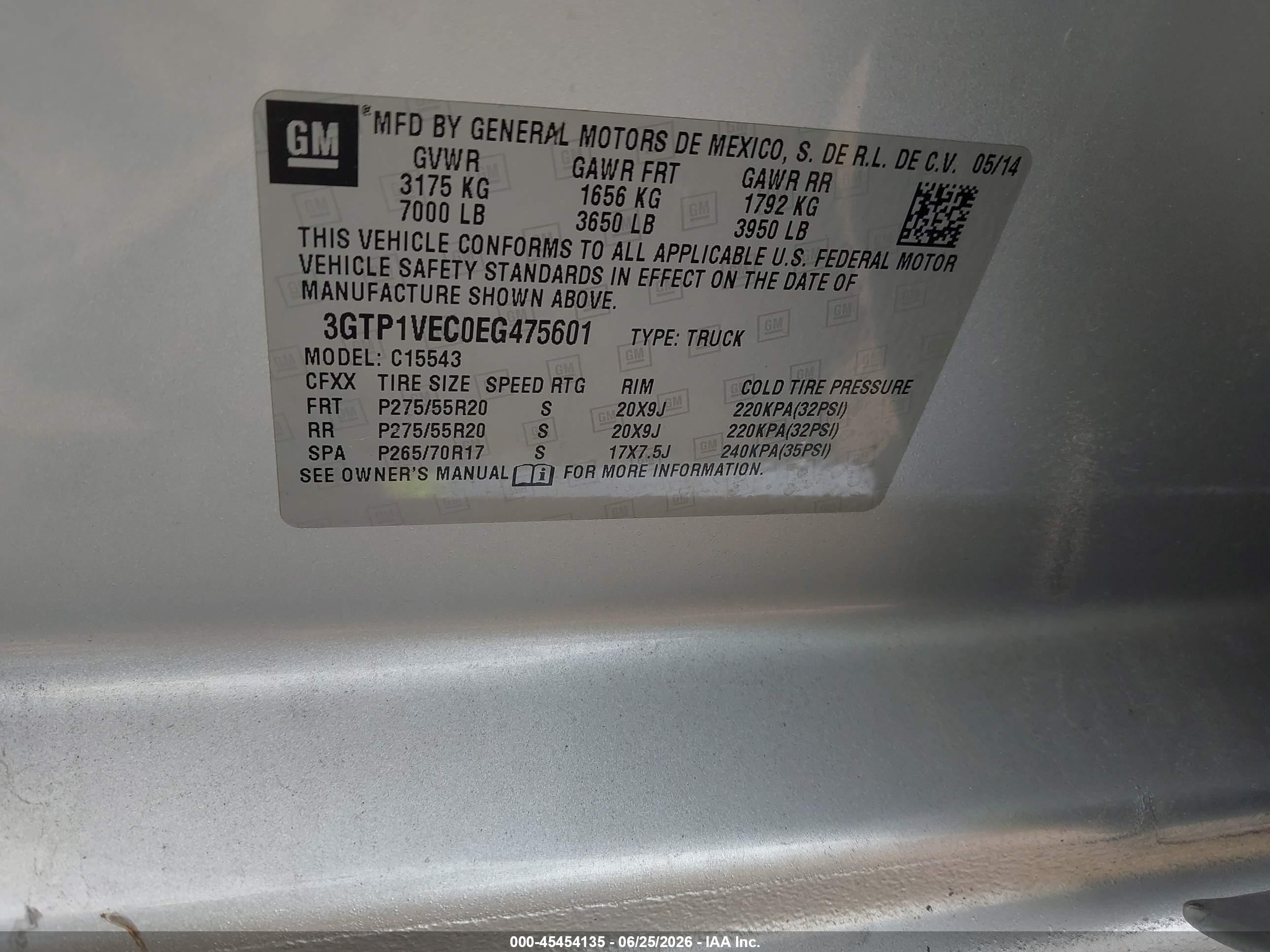 2014 Gmc Sierra 1500 Slt Gray vin: 3GTP1VEC0EG475601