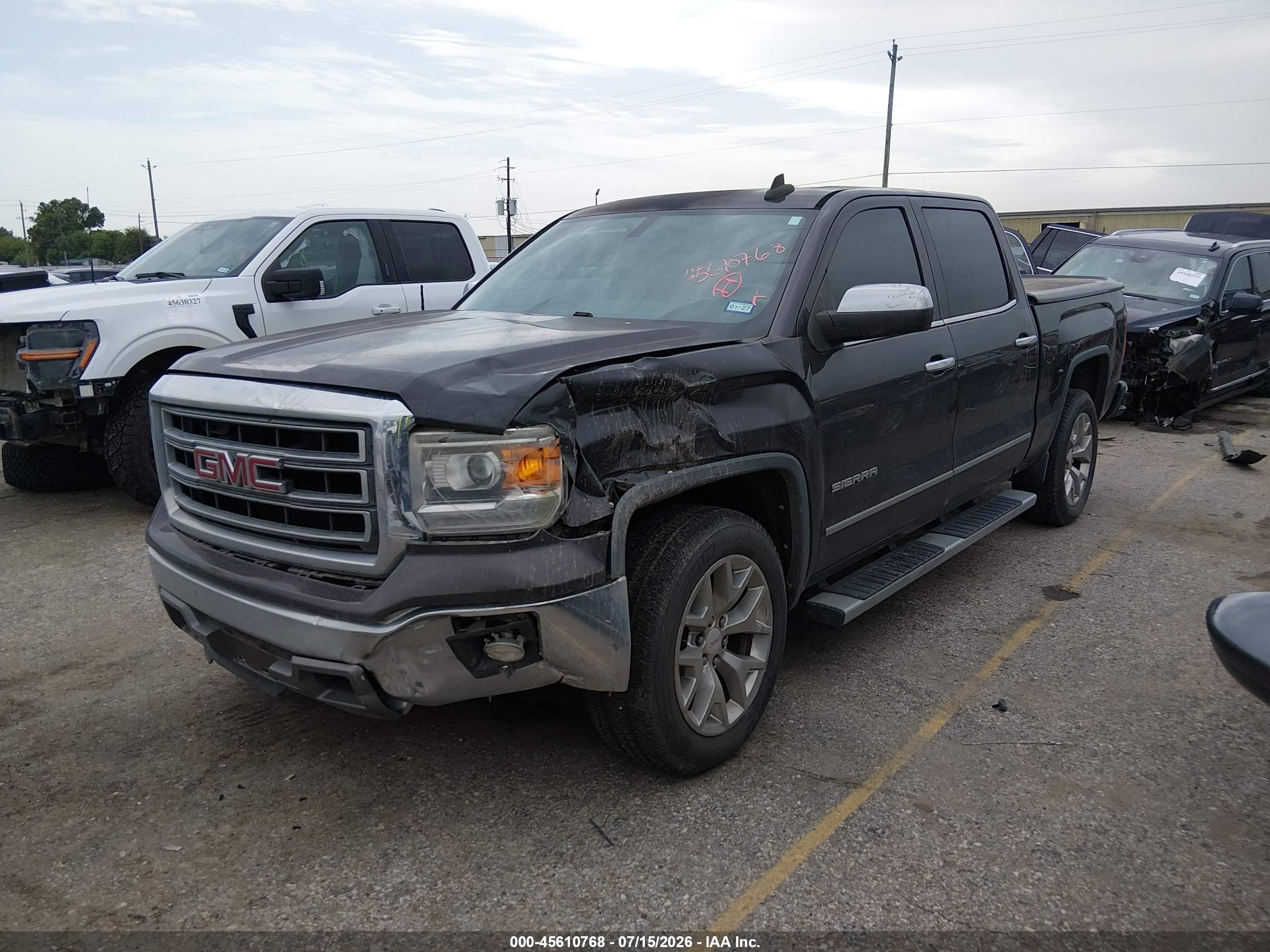 2015 Gmc Sierra 1500 Slt Gray vin: 3GTP1VEC0FG463711