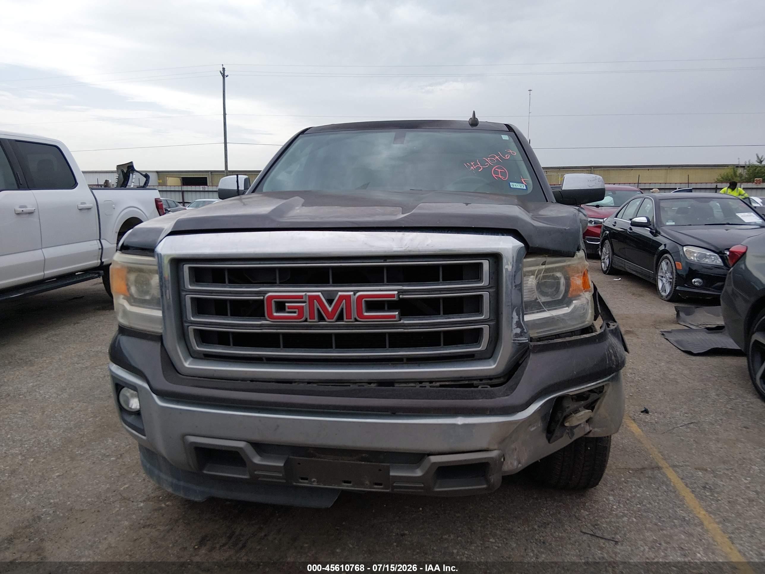 2015 Gmc Sierra 1500 Slt Gray vin: 3GTP1VEC0FG463711