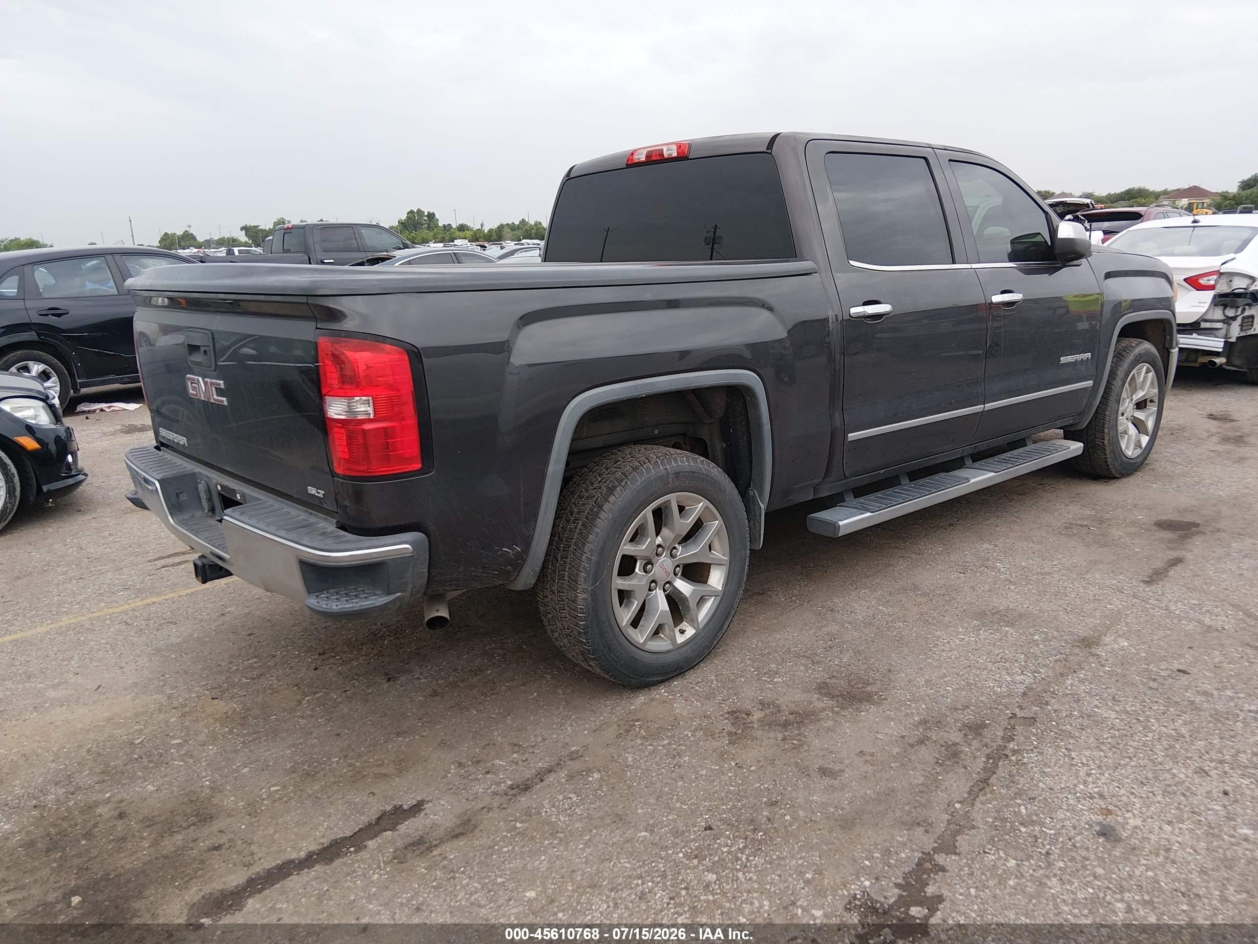 2015 Gmc Sierra 1500 Slt Gray vin: 3GTP1VEC0FG463711