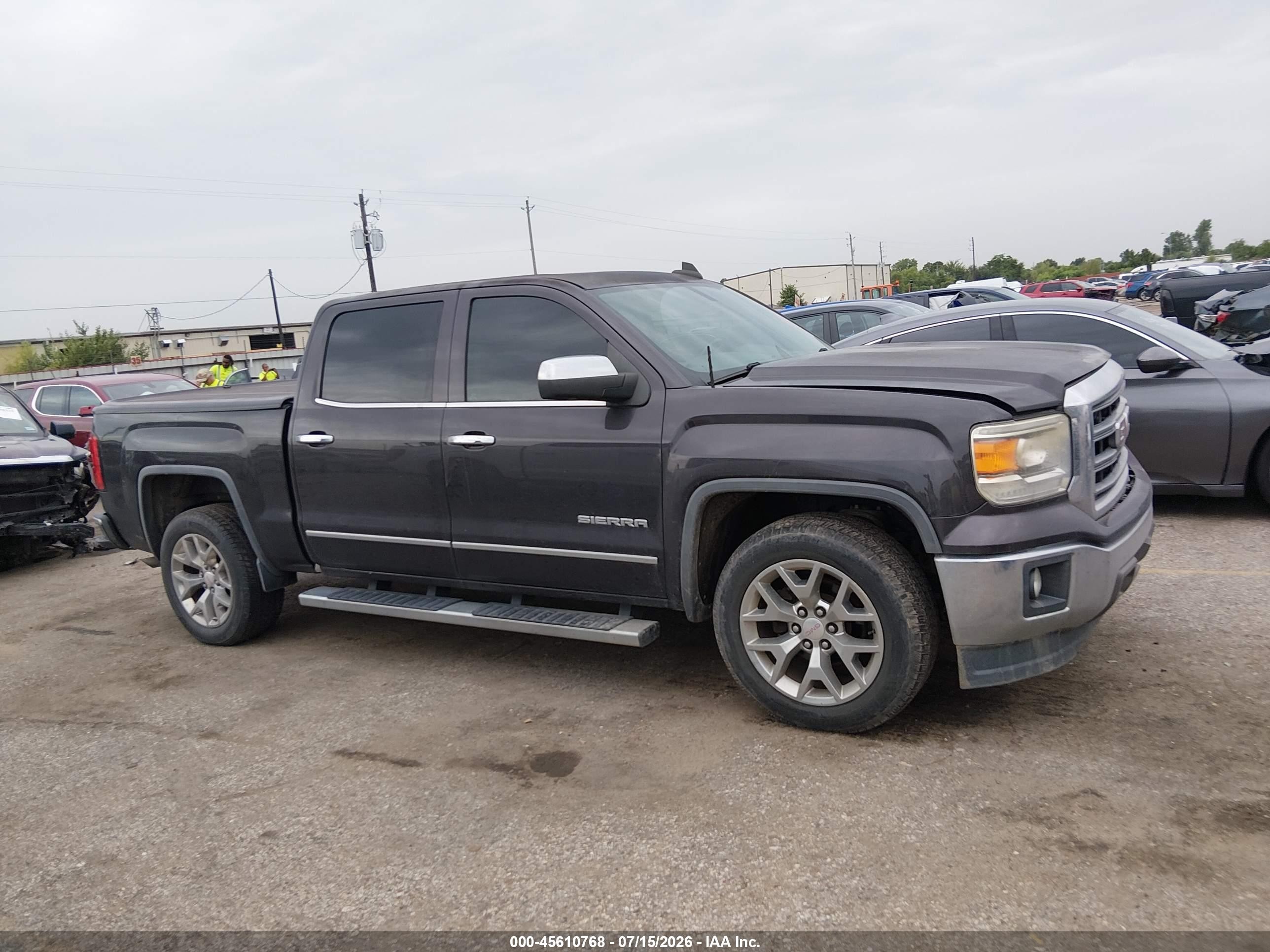 2015 Gmc Sierra 1500 Slt Gray vin: 3GTP1VEC0FG463711