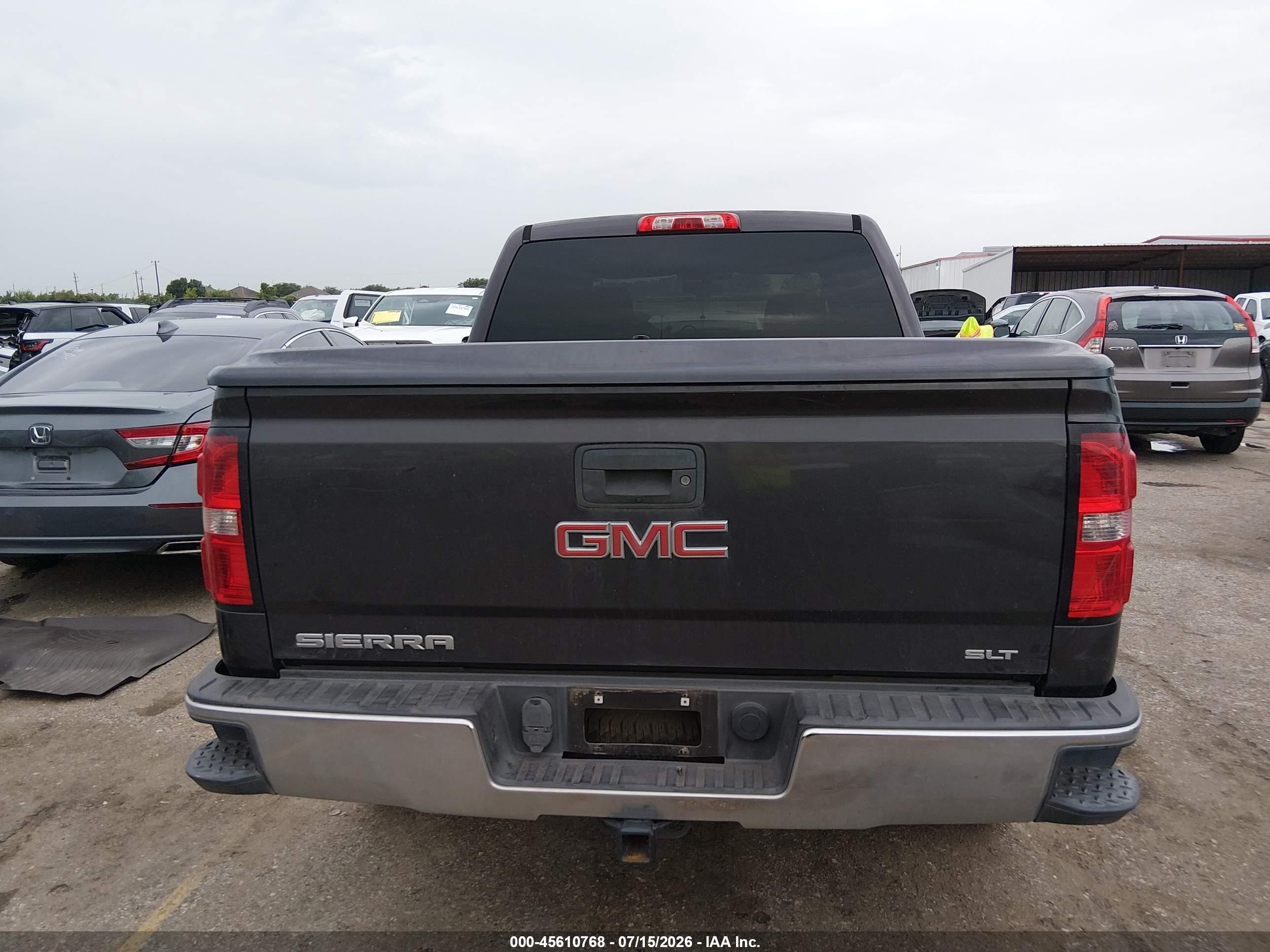 2015 Gmc Sierra 1500 Slt Gray vin: 3GTP1VEC0FG463711
