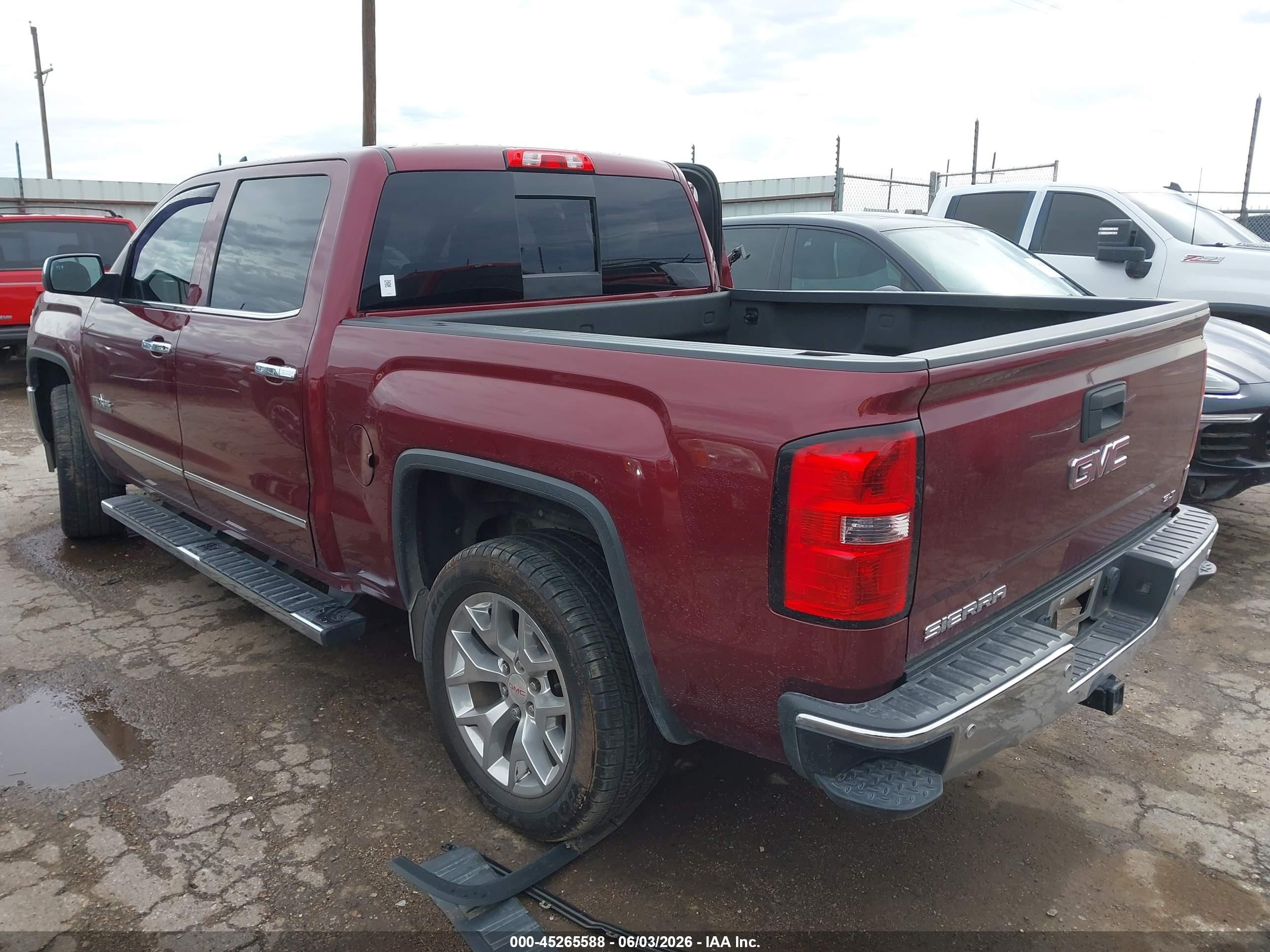 2015 Gmc Sierra 1500 Slt Maroon vin: 3GTP1VEC1FG455231
