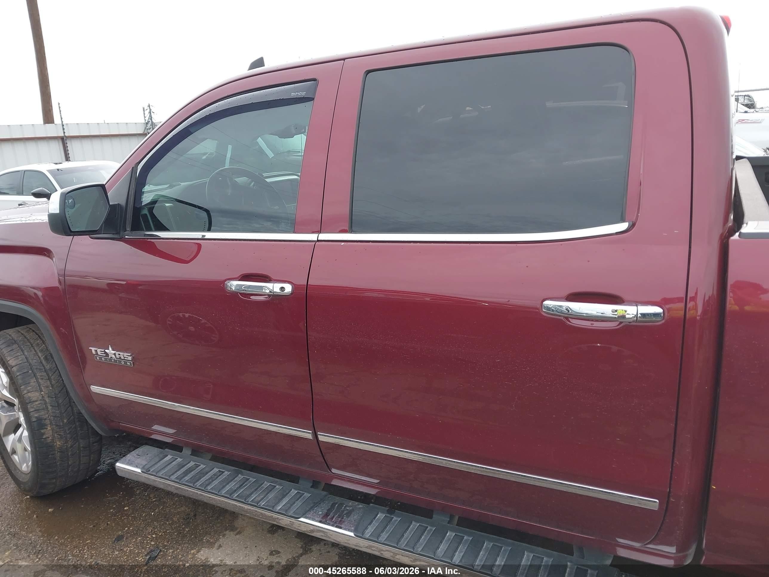 2015 Gmc Sierra 1500 Slt Maroon vin: 3GTP1VEC1FG455231