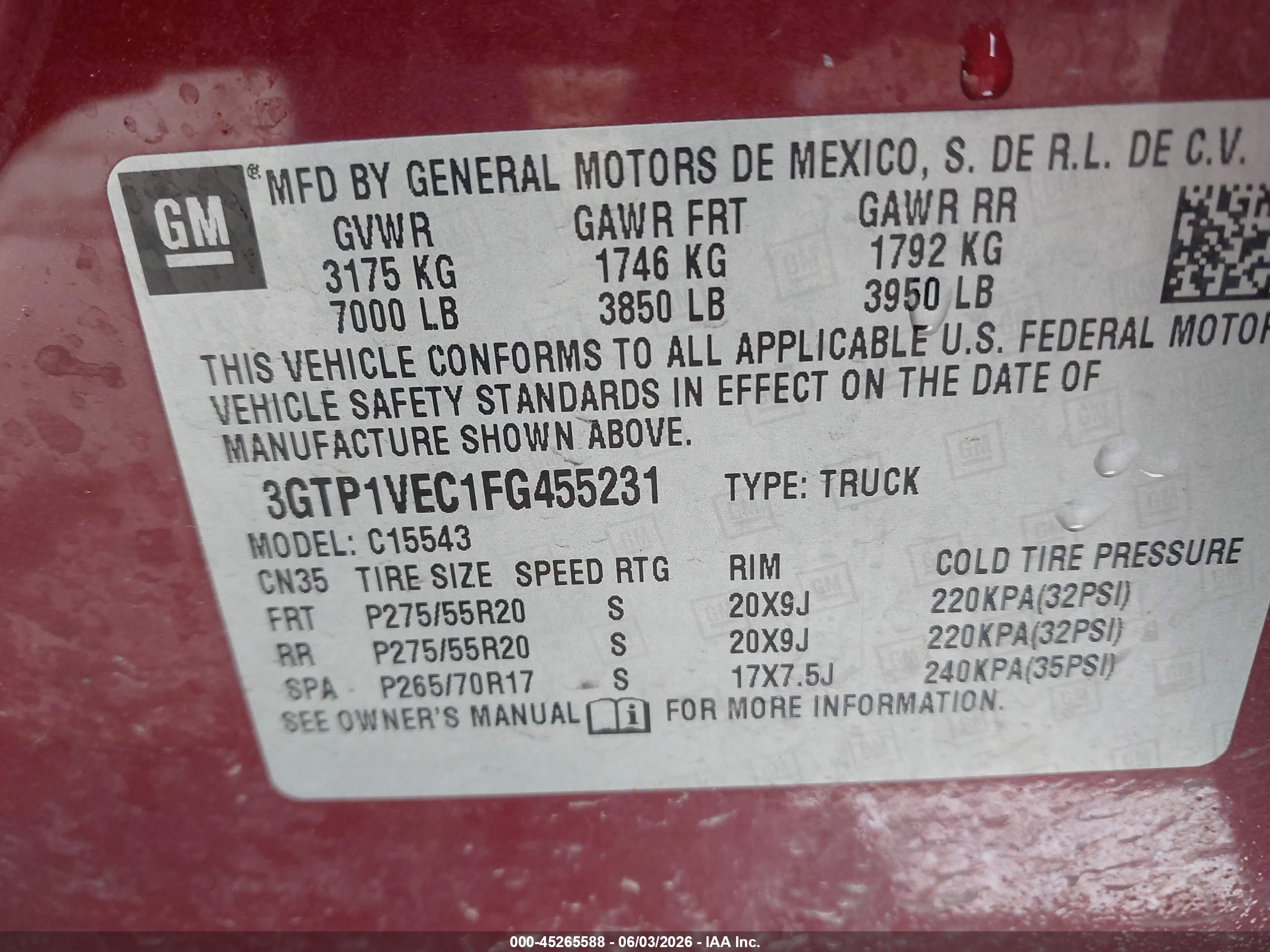 2015 Gmc Sierra 1500 Slt Maroon vin: 3GTP1VEC1FG455231