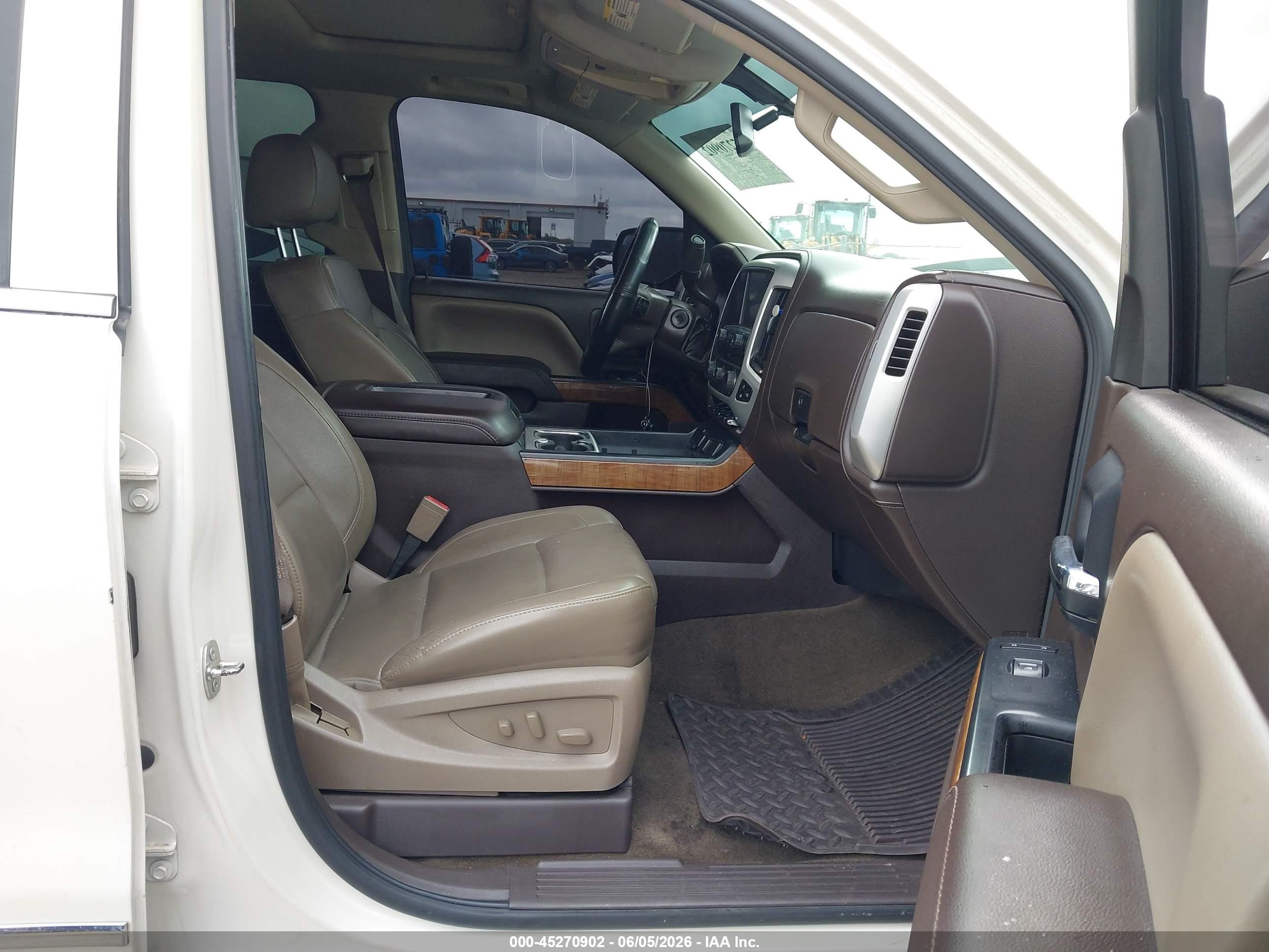2015 Gmc Sierra 1500 Slt Cream vin: 3GTP1VEC1FG468898