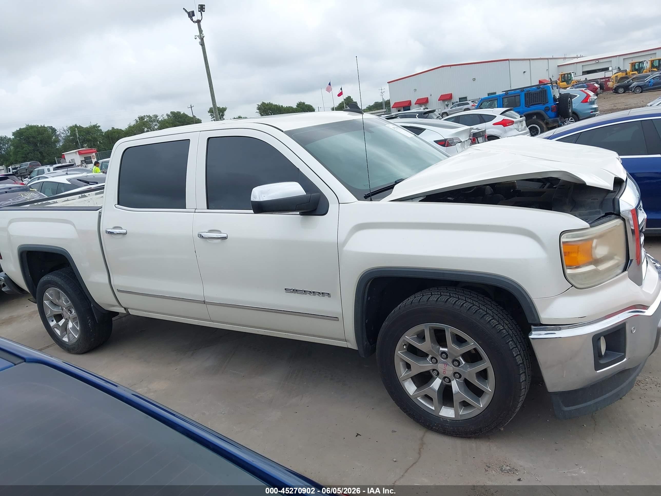 2015 Gmc Sierra 1500 Slt Cream vin: 3GTP1VEC1FG468898